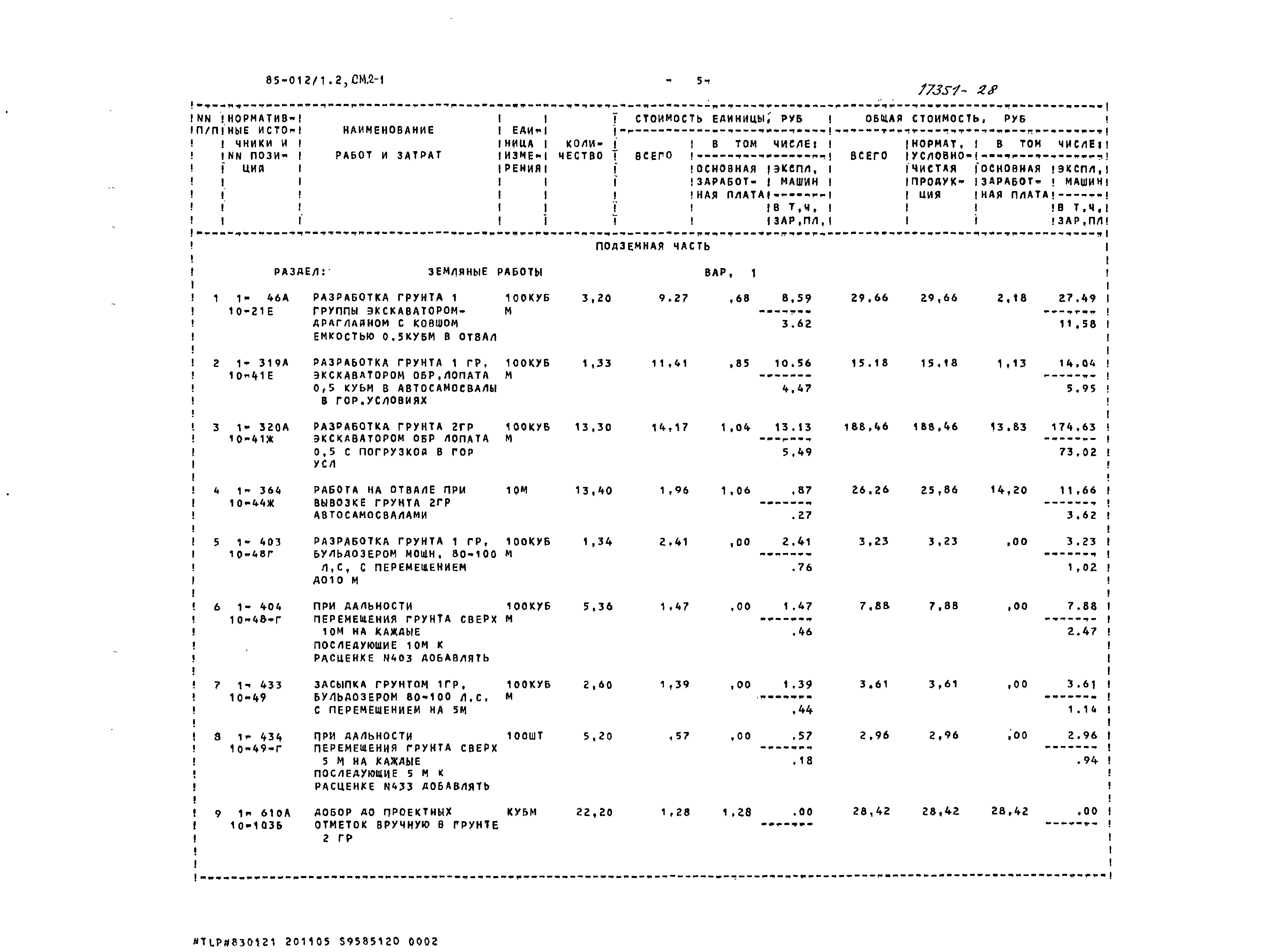 Типовой проект 85-012/1.2