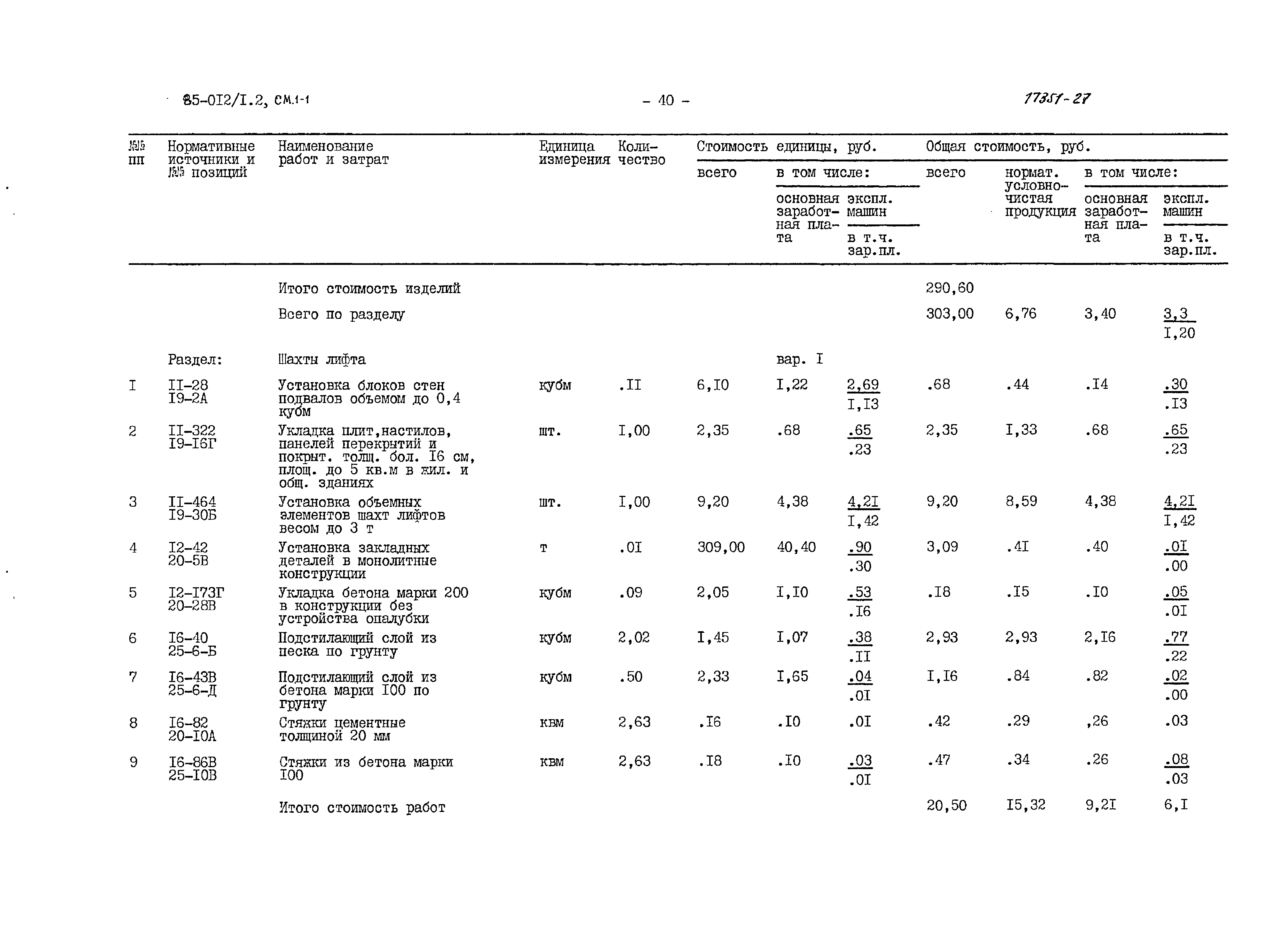 Типовой проект 85-012/1.2