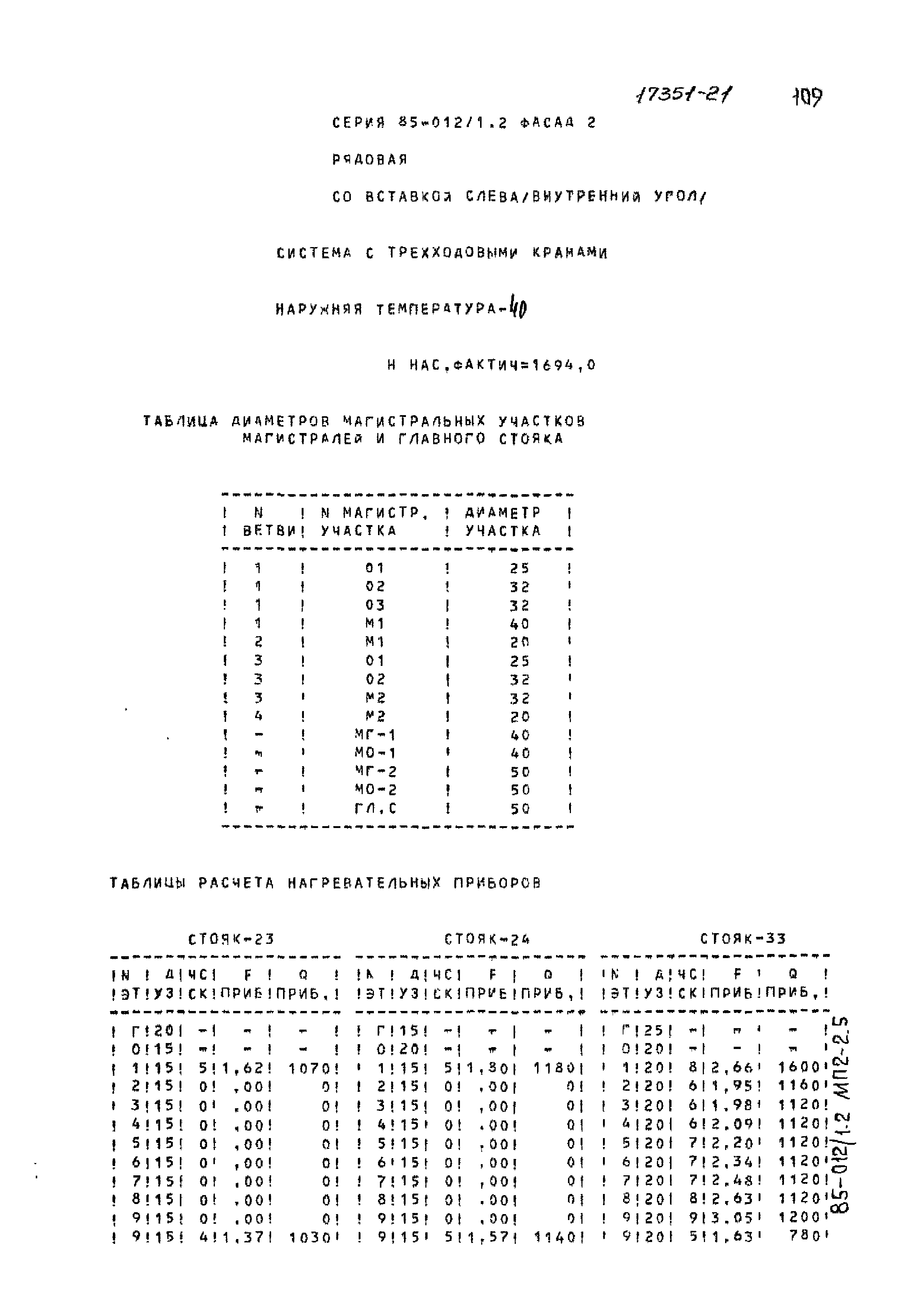 Типовой проект 85-012/1.2