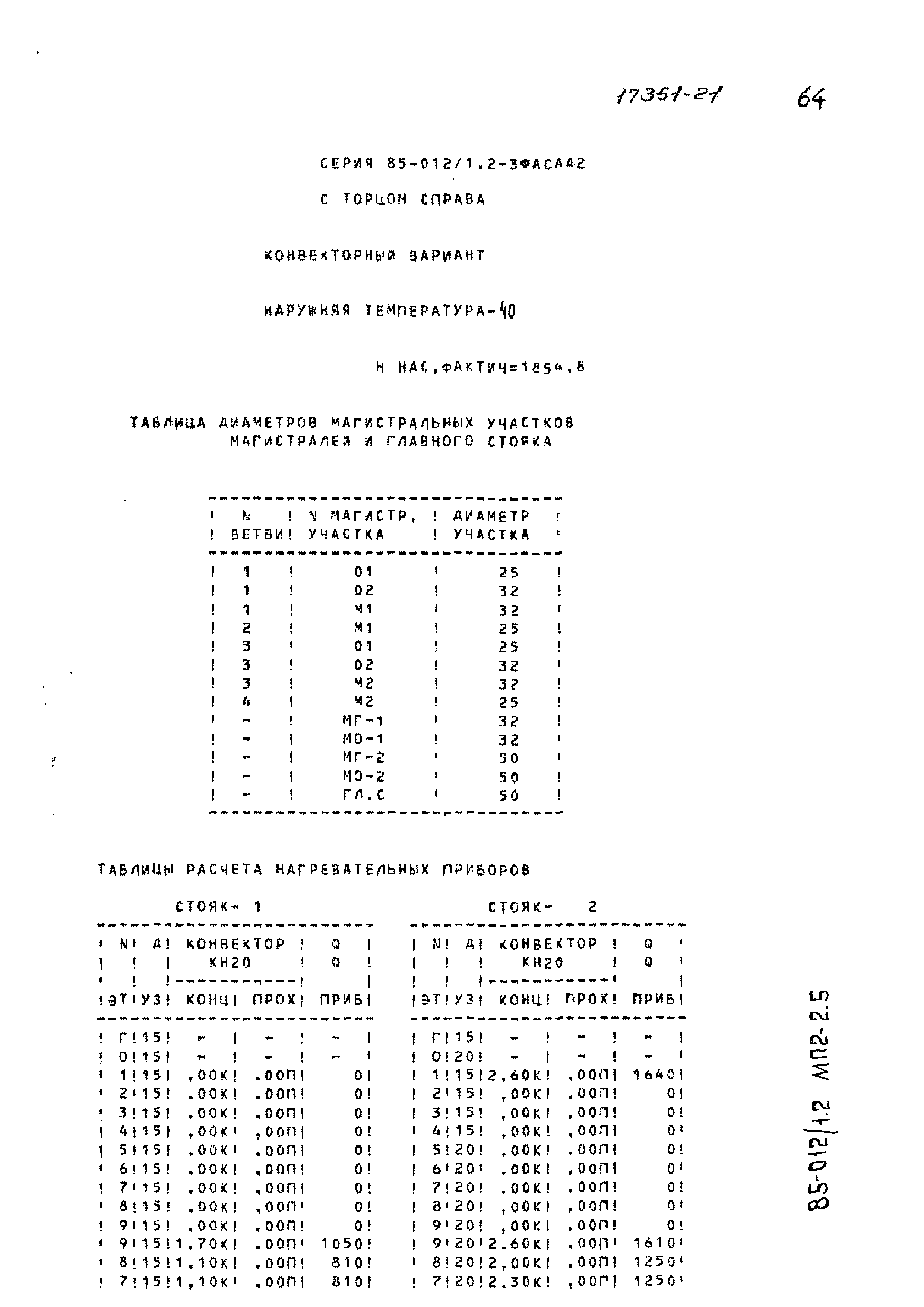 Типовой проект 85-012/1.2