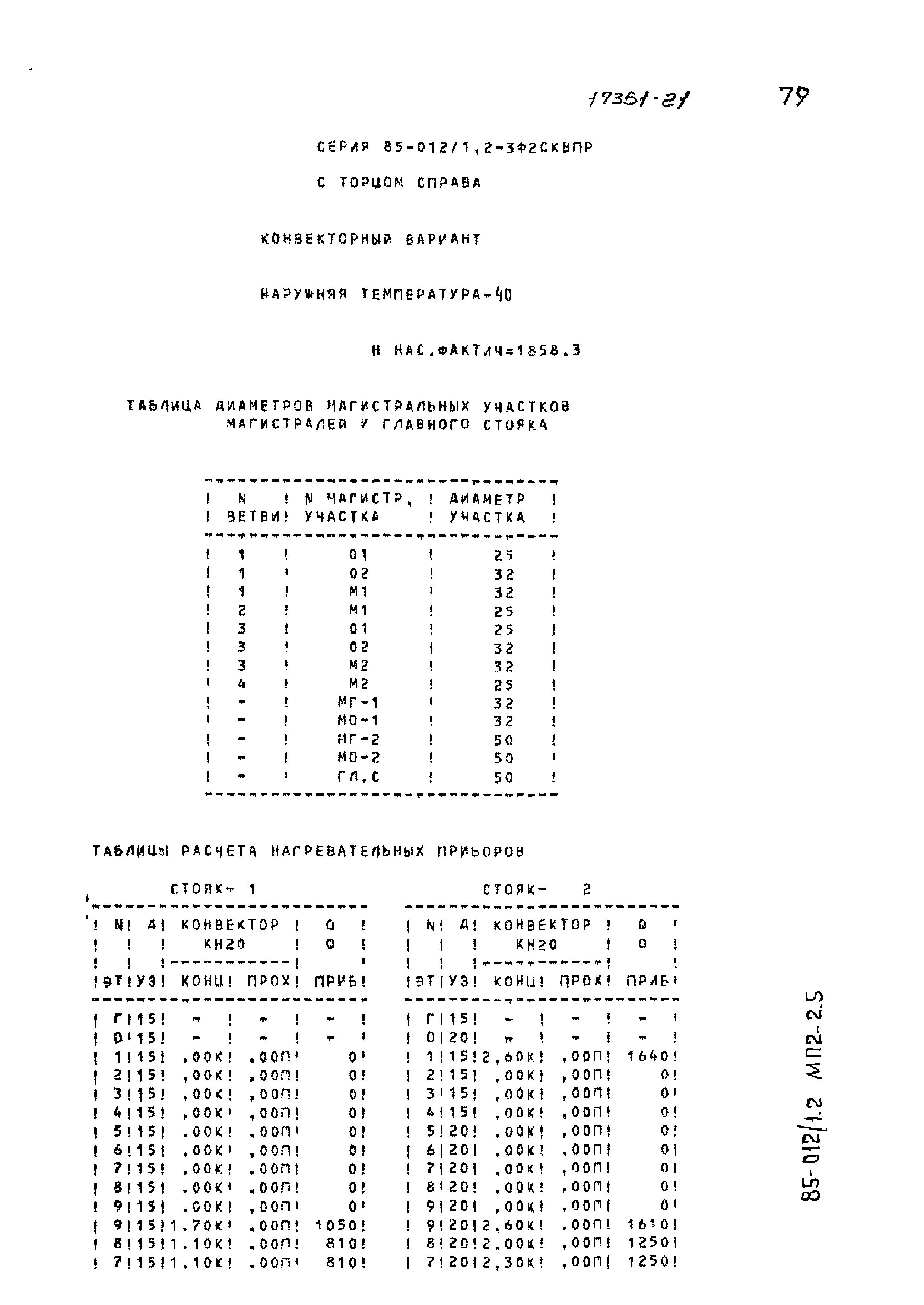 Типовой проект 85-012/1.2