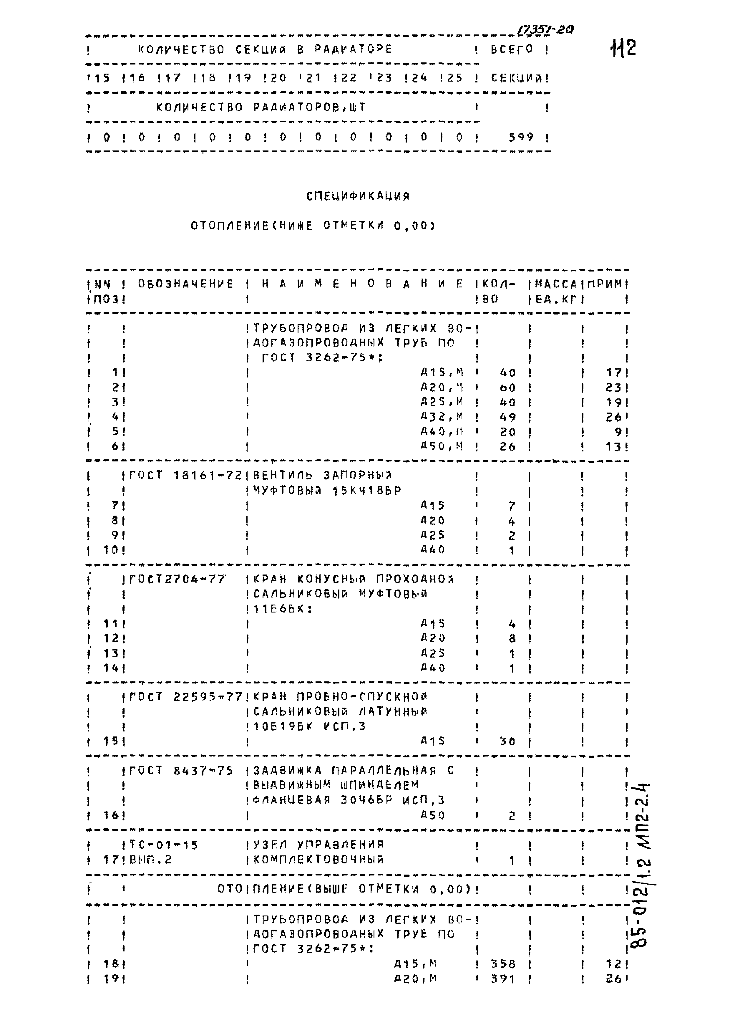 Типовой проект 85-012/1.2