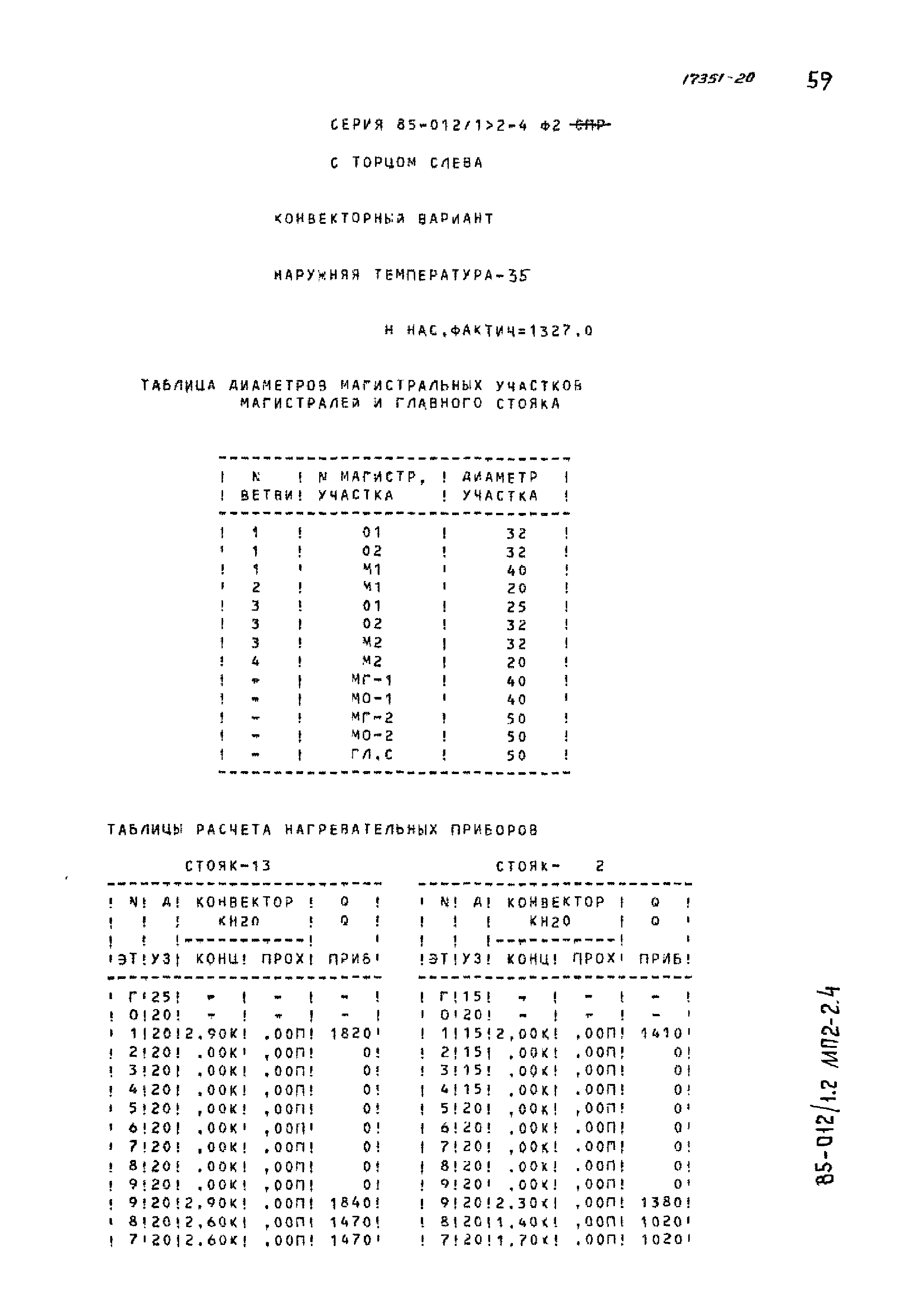 Типовой проект 85-012/1.2