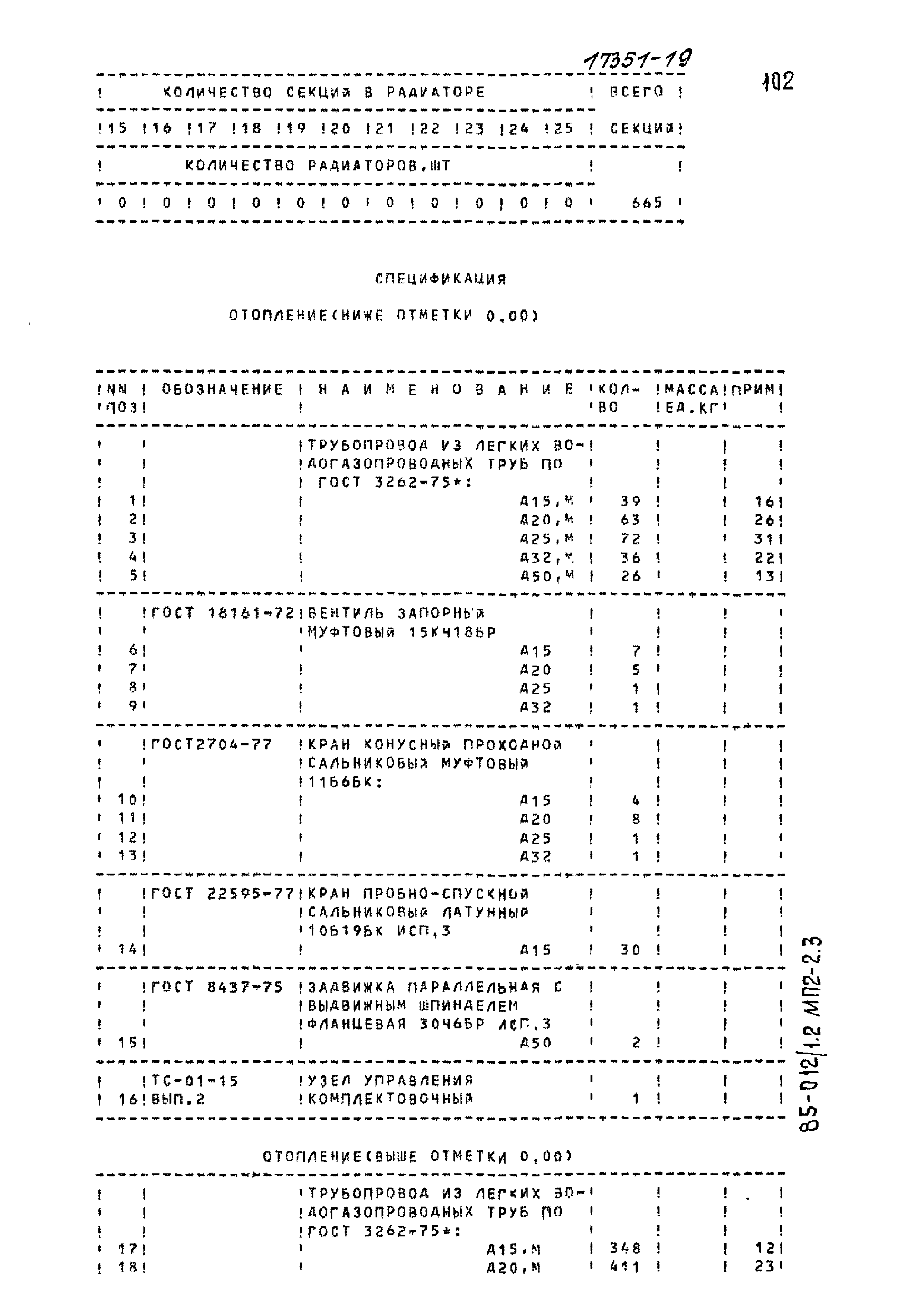 Типовой проект 85-012/1.2