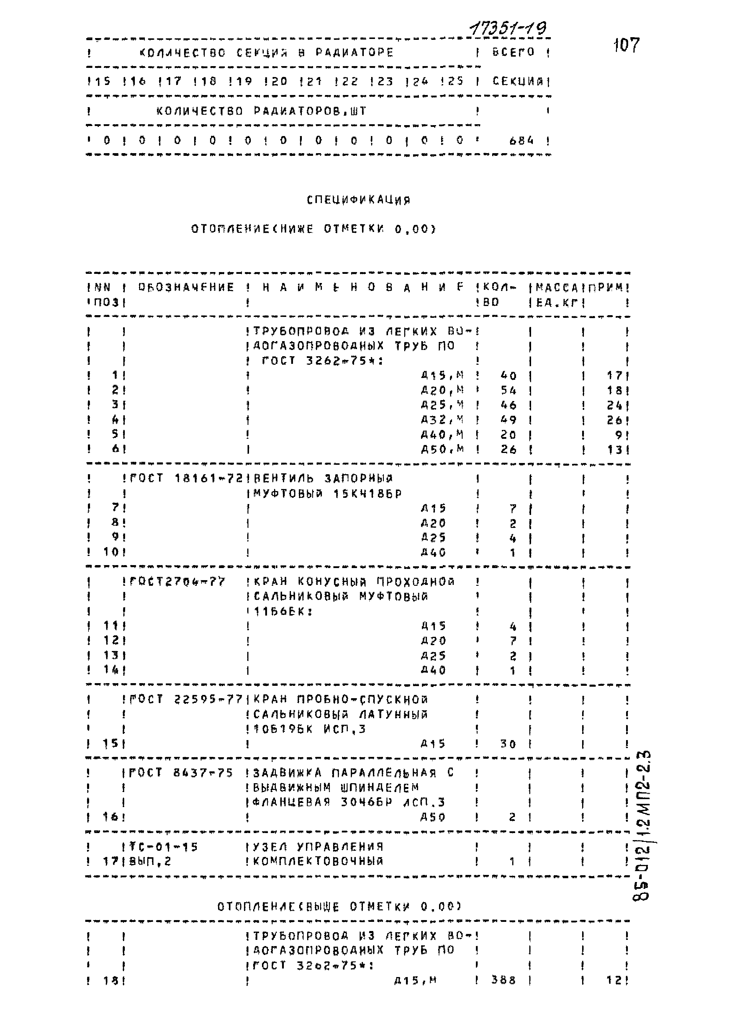 Типовой проект 85-012/1.2