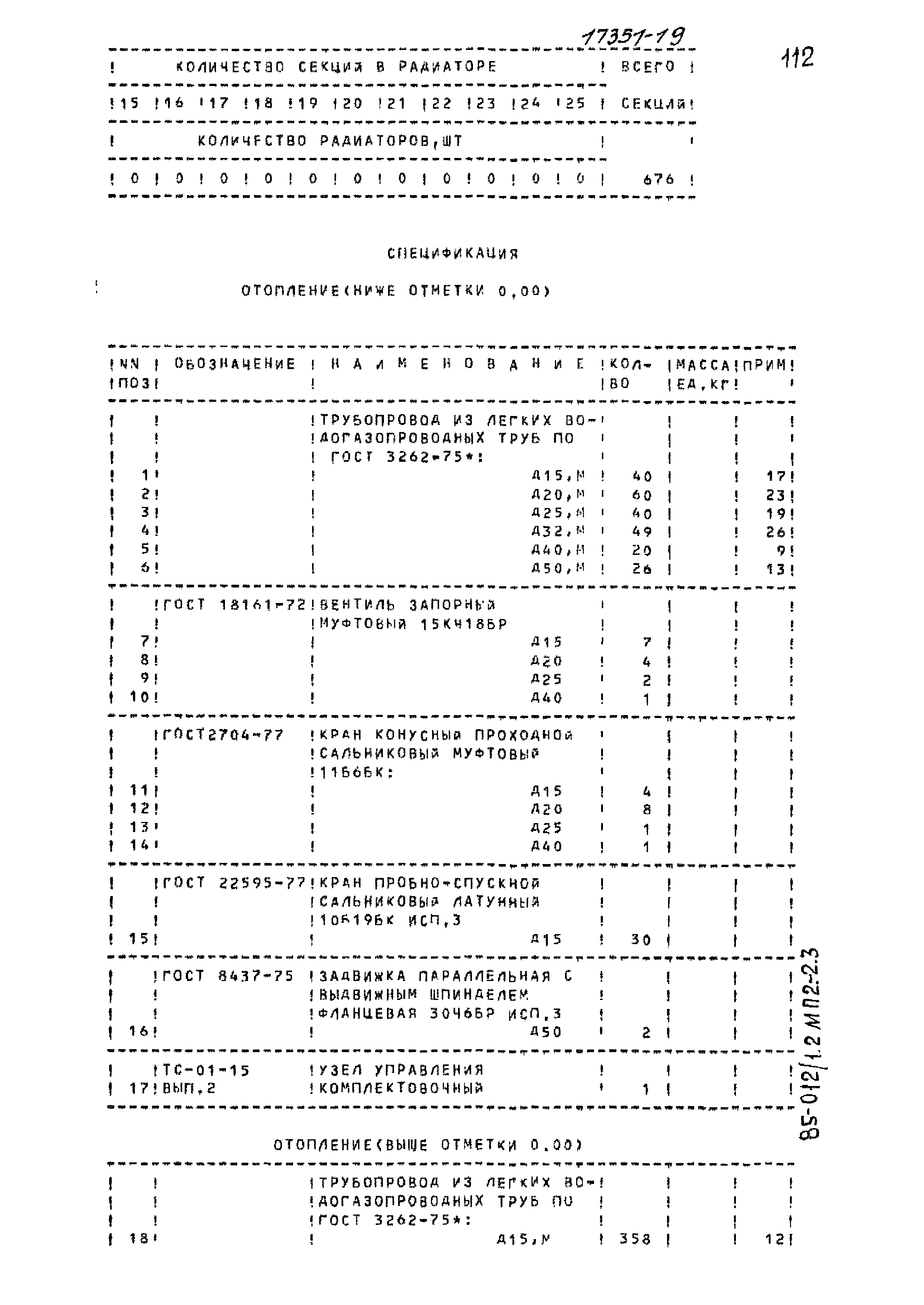 Типовой проект 85-012/1.2