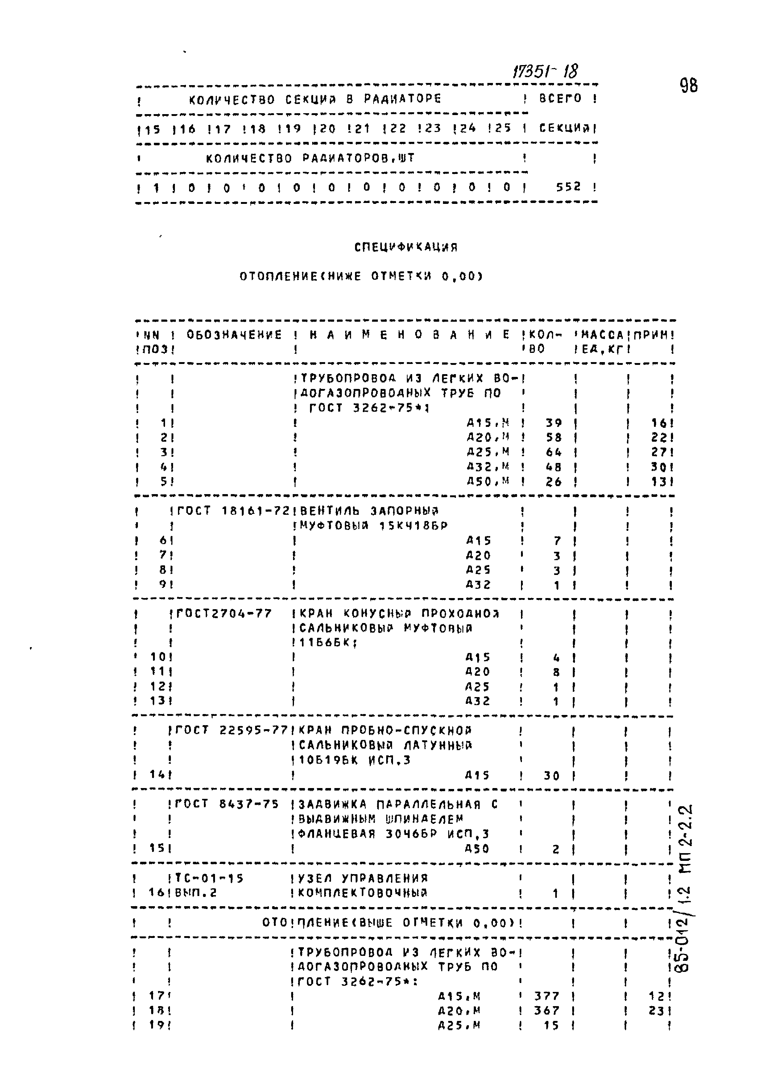 Типовой проект 85-012/1.2