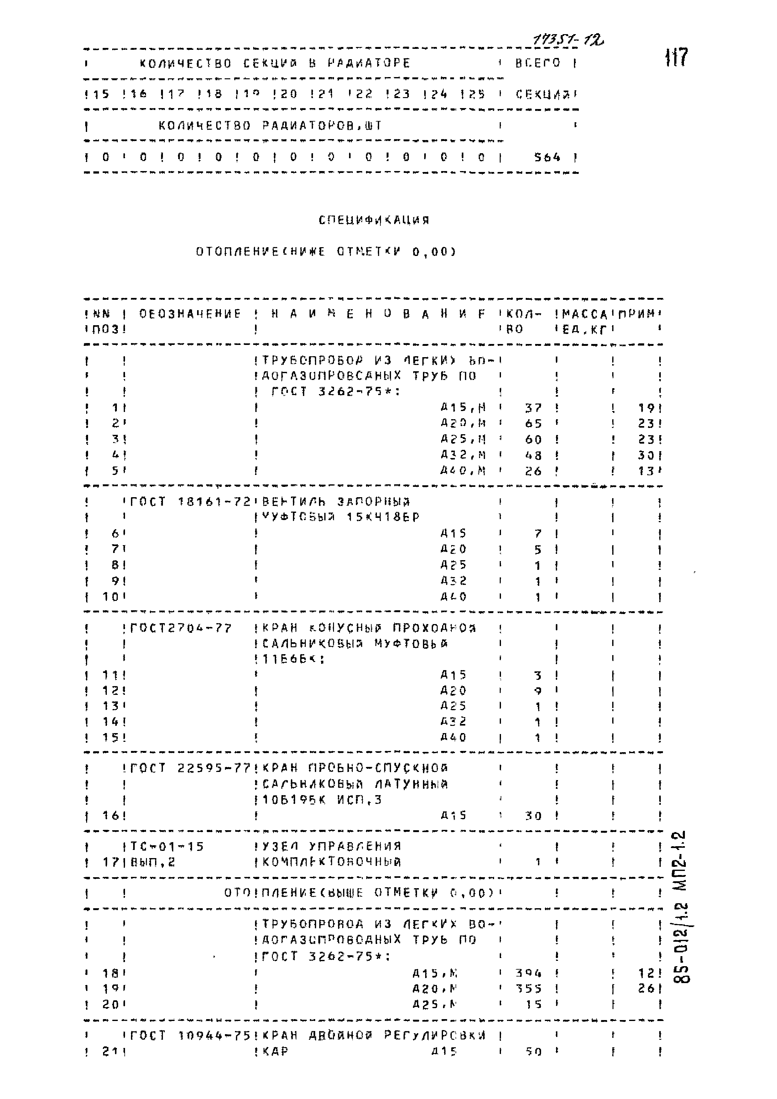 Типовой проект 85-012/1.2