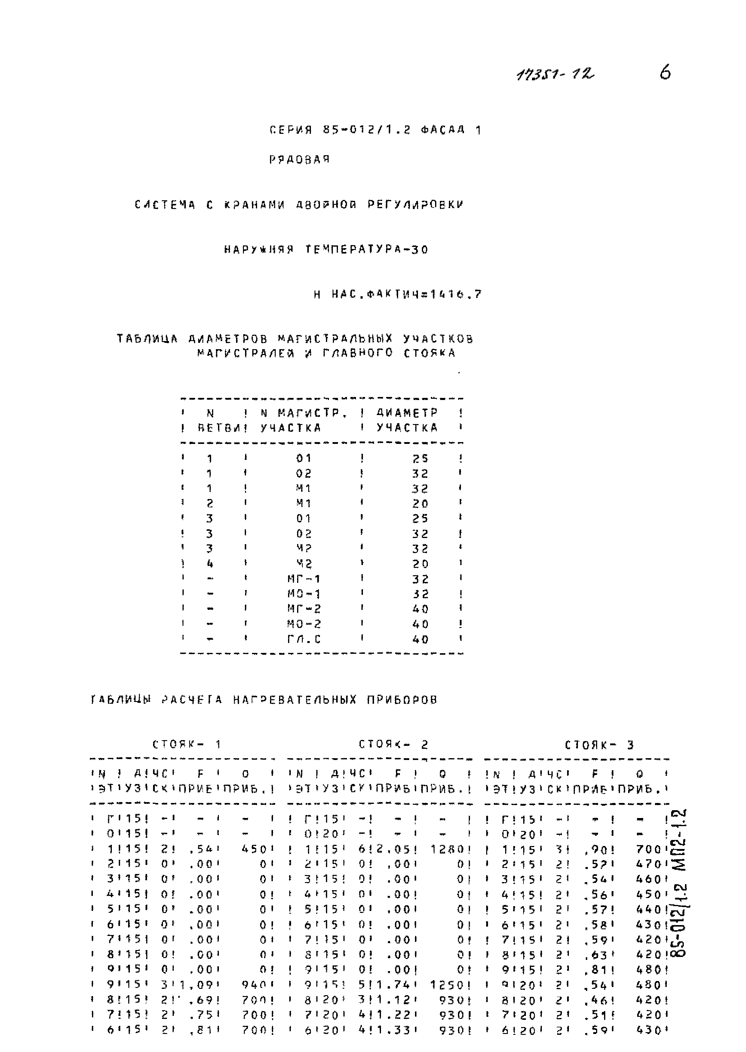 Типовой проект 85-012/1.2