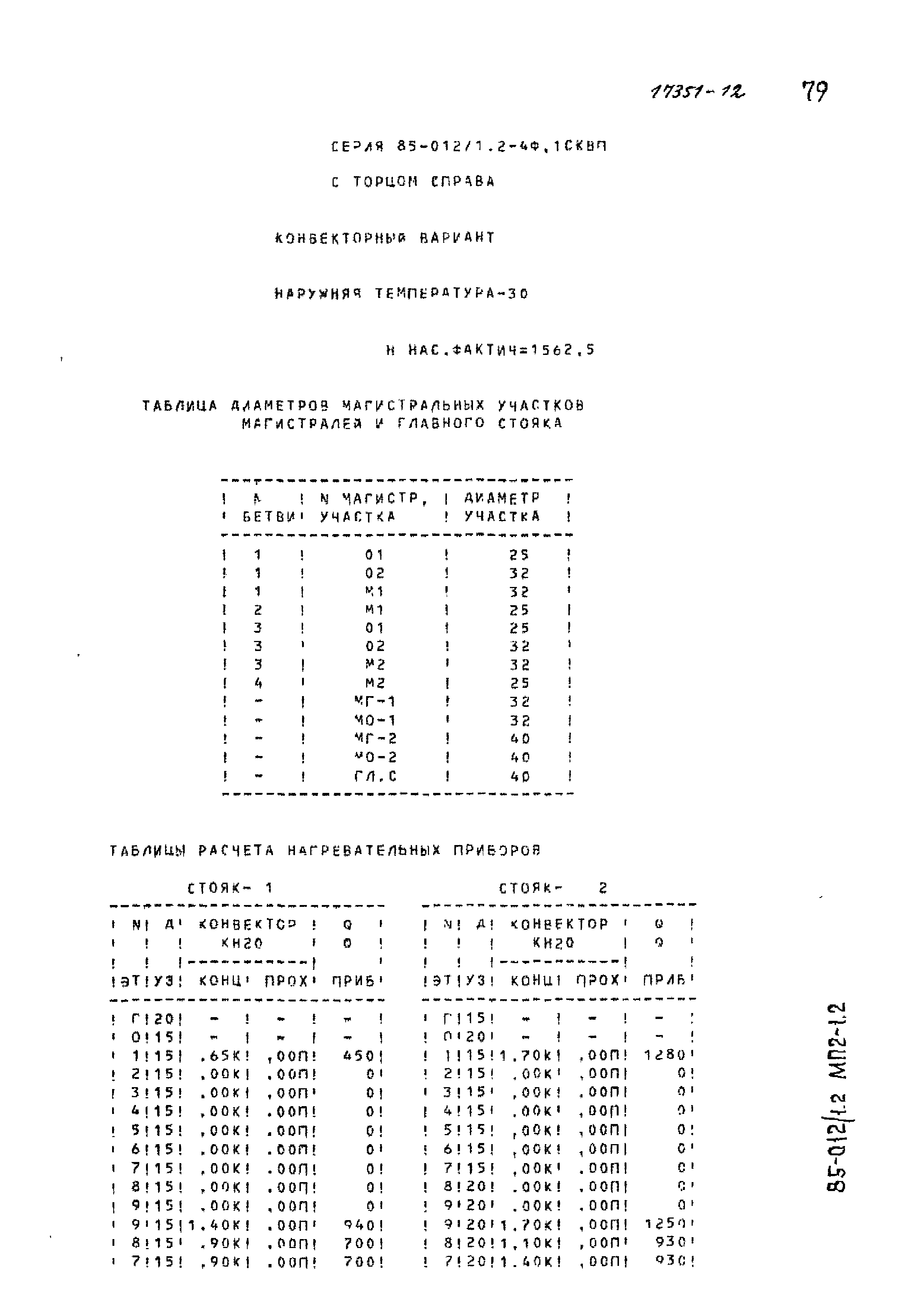 Типовой проект 85-012/1.2