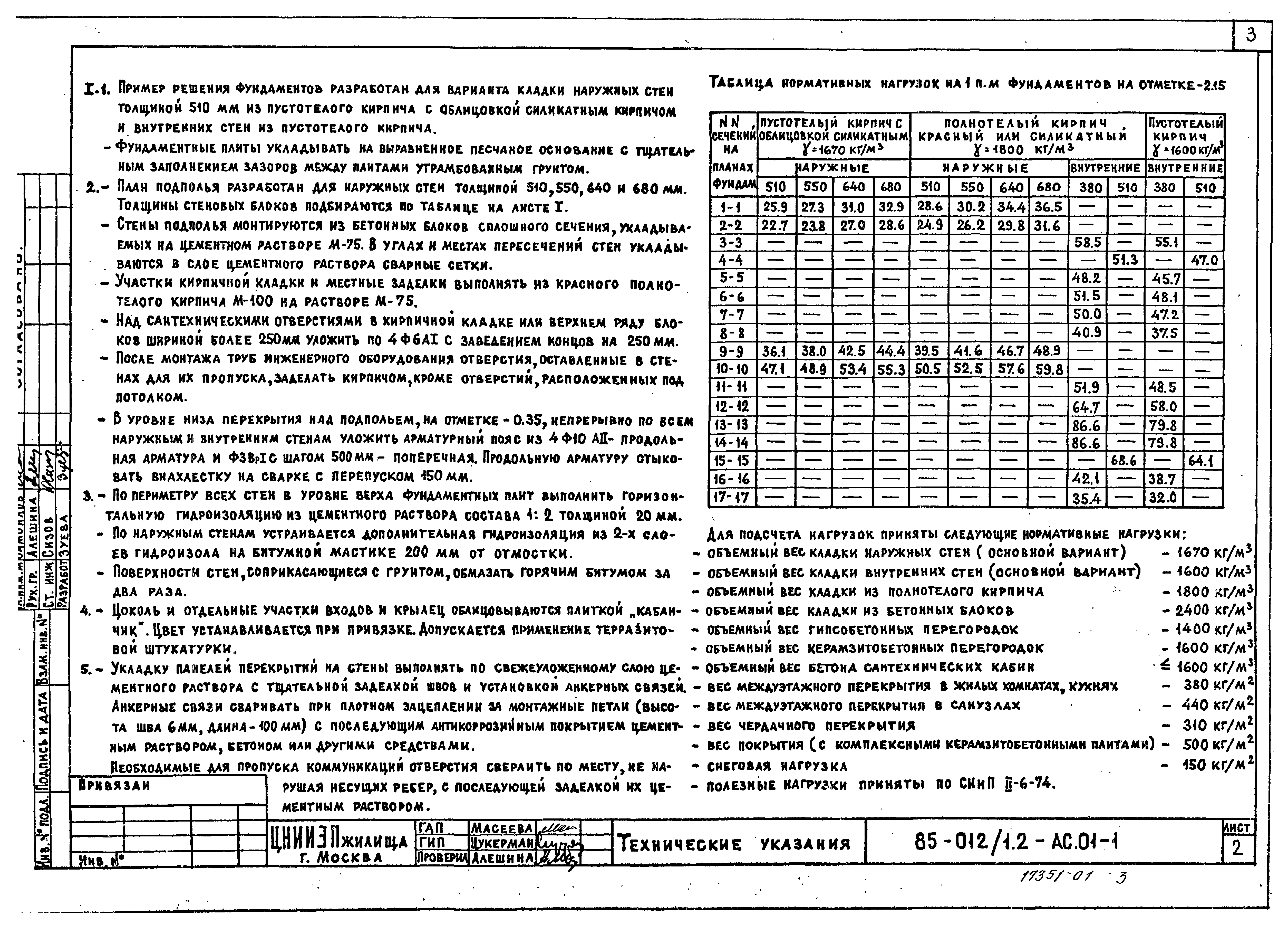 Типовой проект 85-012/1.2