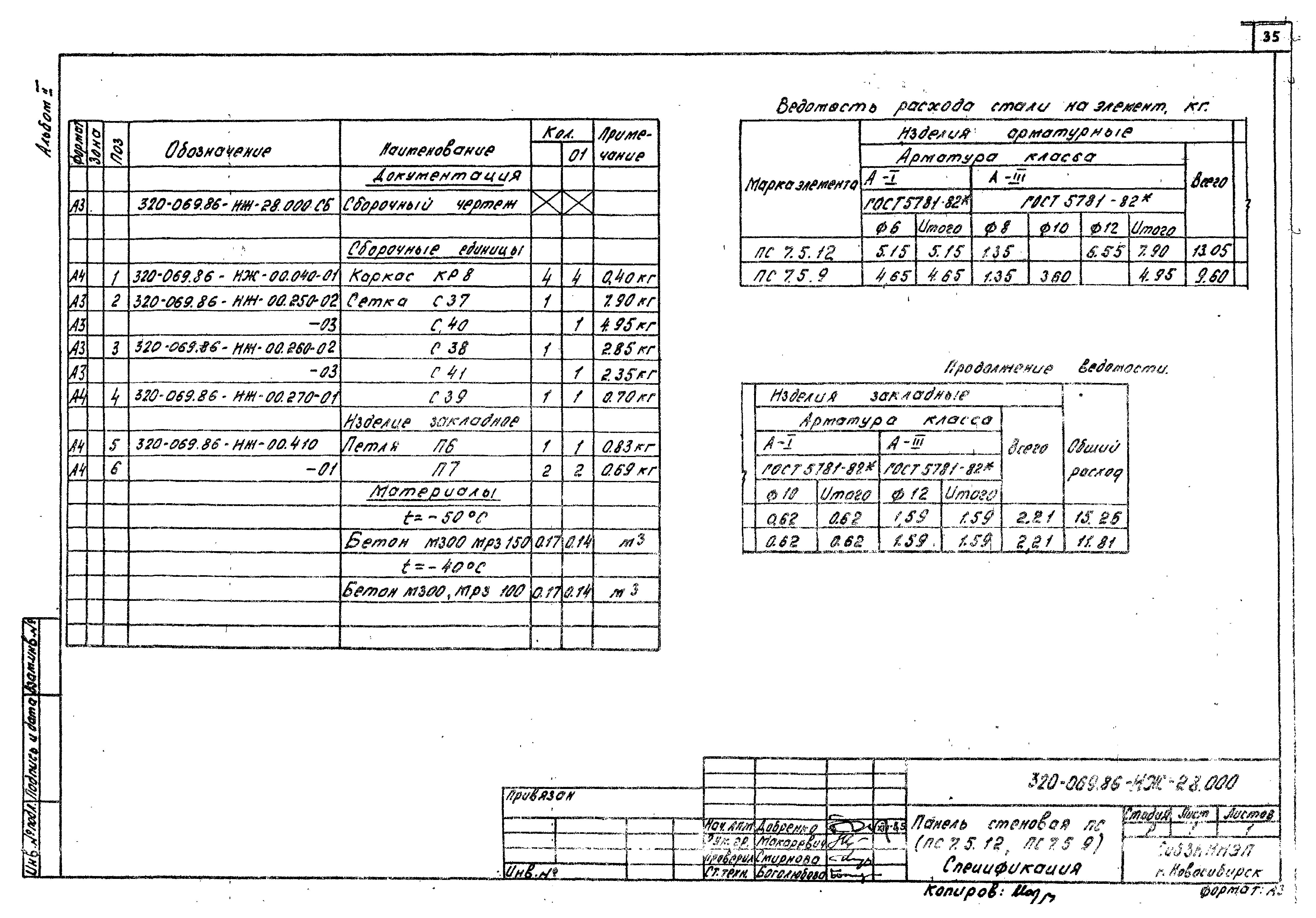 Типовые проектные решения 320-069.86