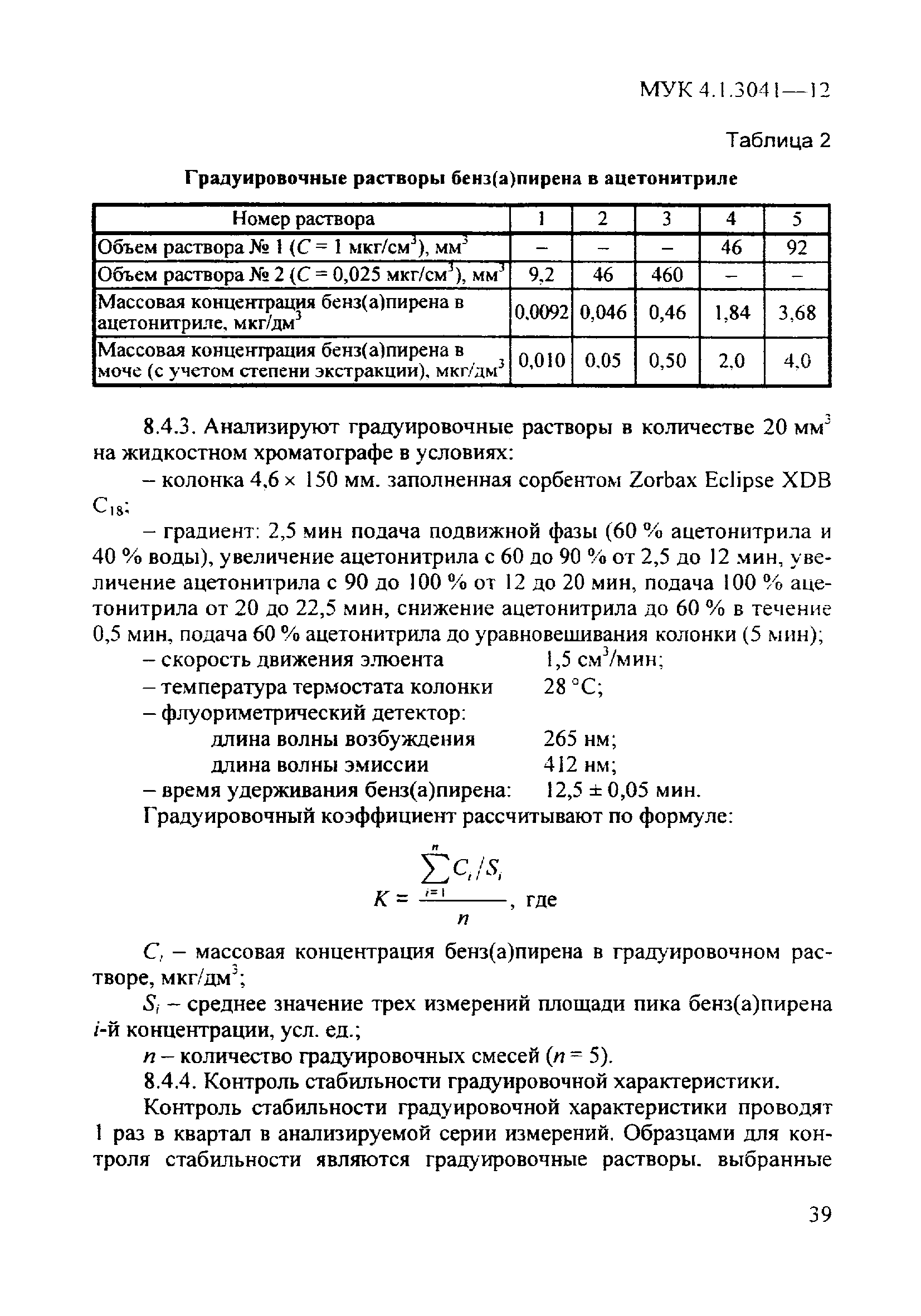 МУК 4.1.3041-12