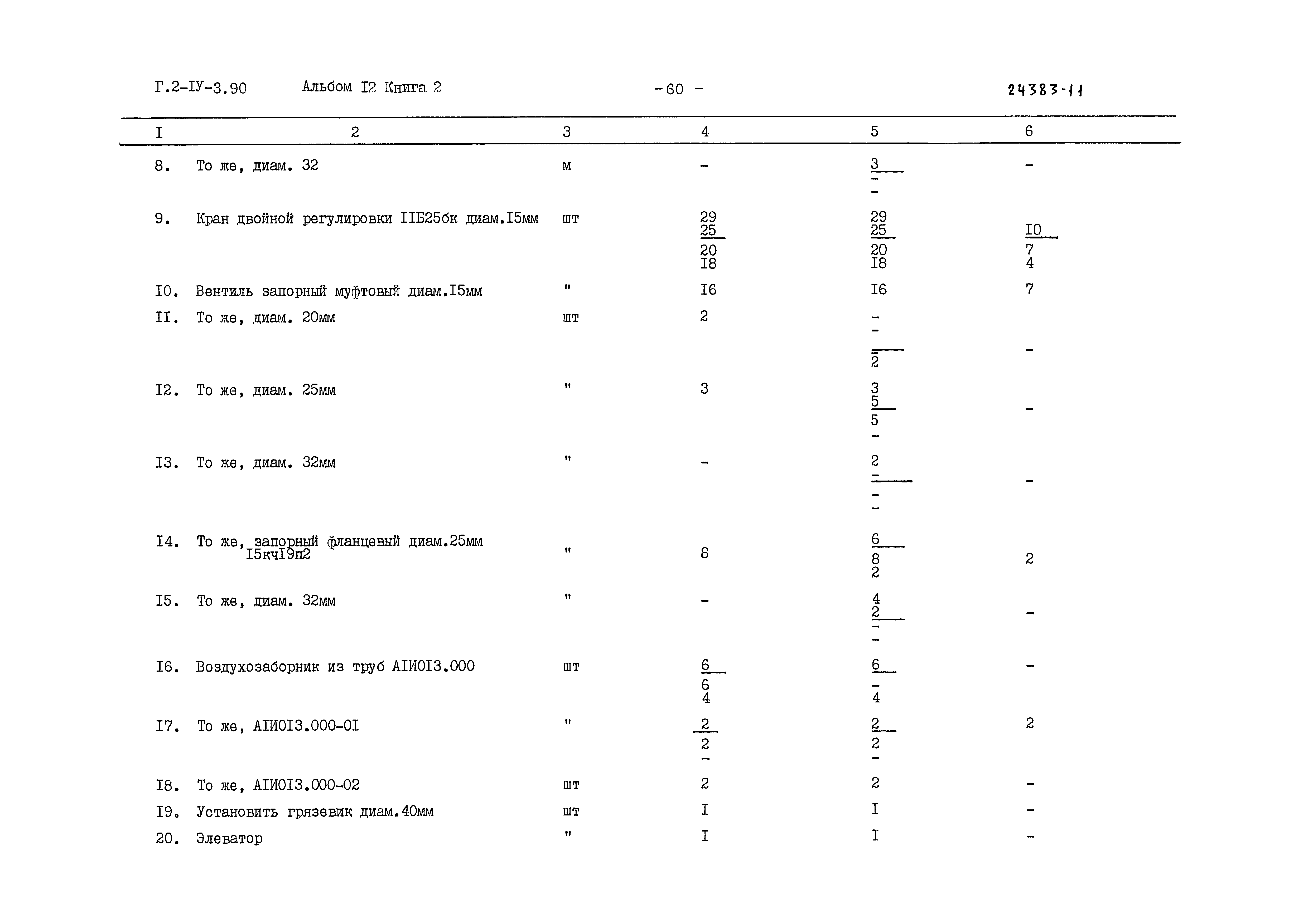 Типовой проект Г.2-IV-3.90