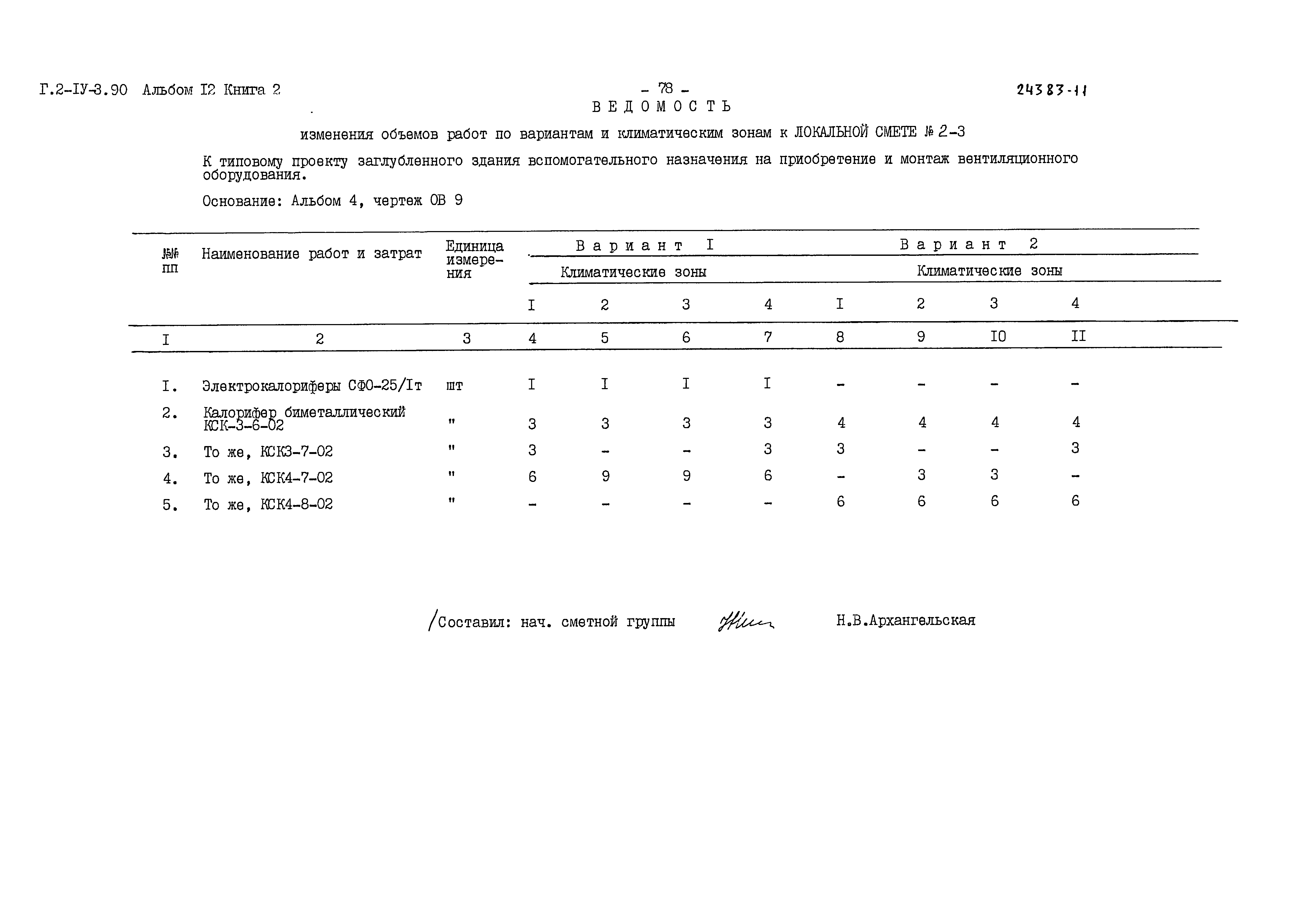 Типовой проект Г.2-IV-3.90