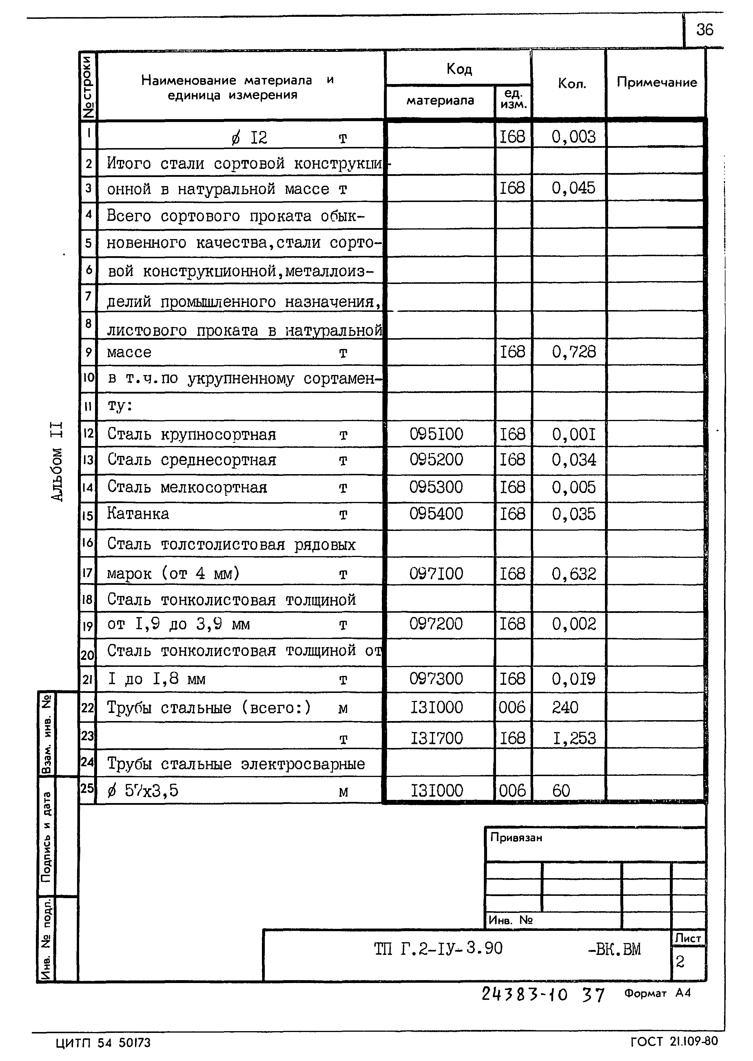 Типовой проект Г.2-IV-3.90