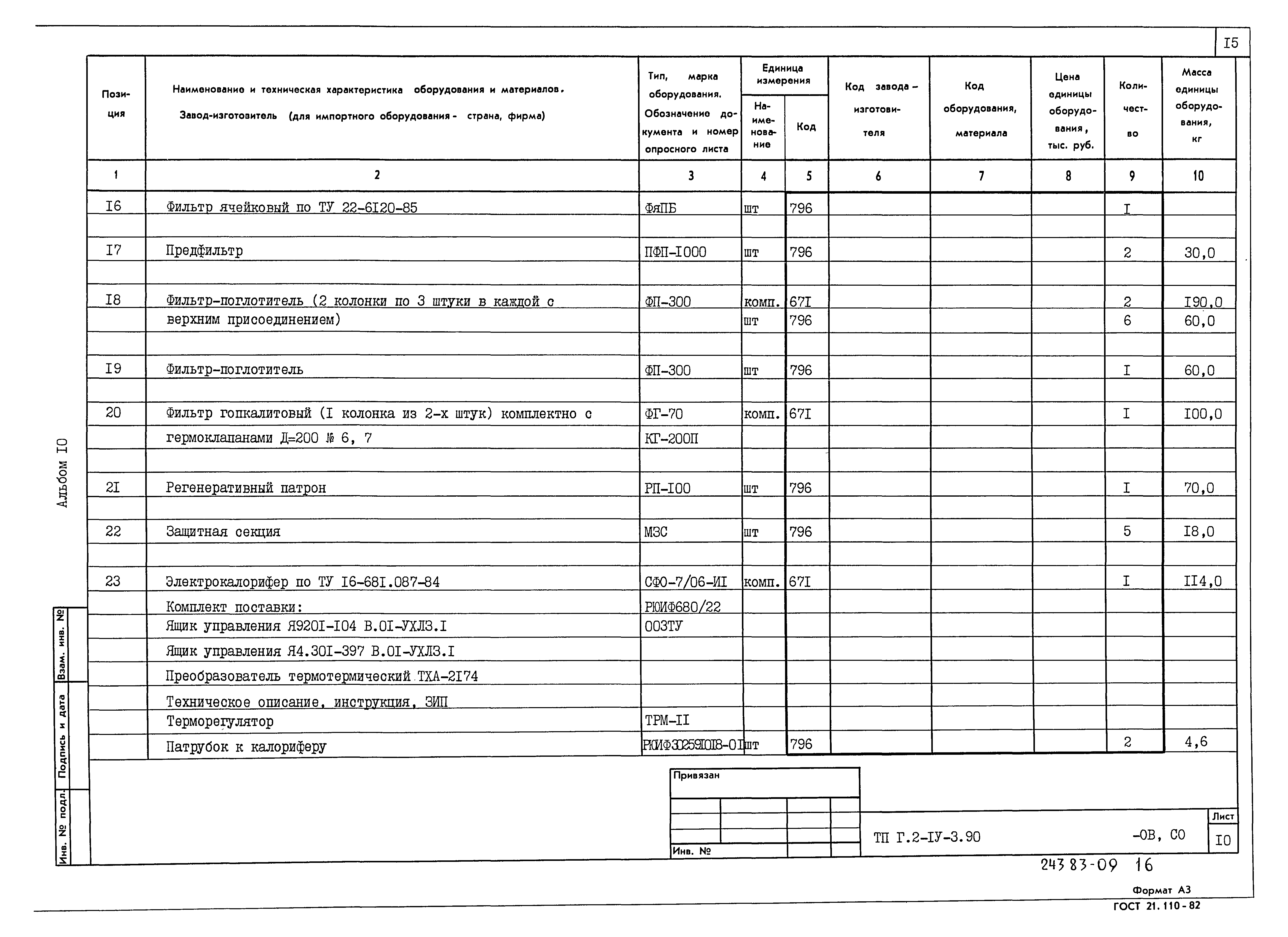 Типовой проект Г.2-IV-3.90