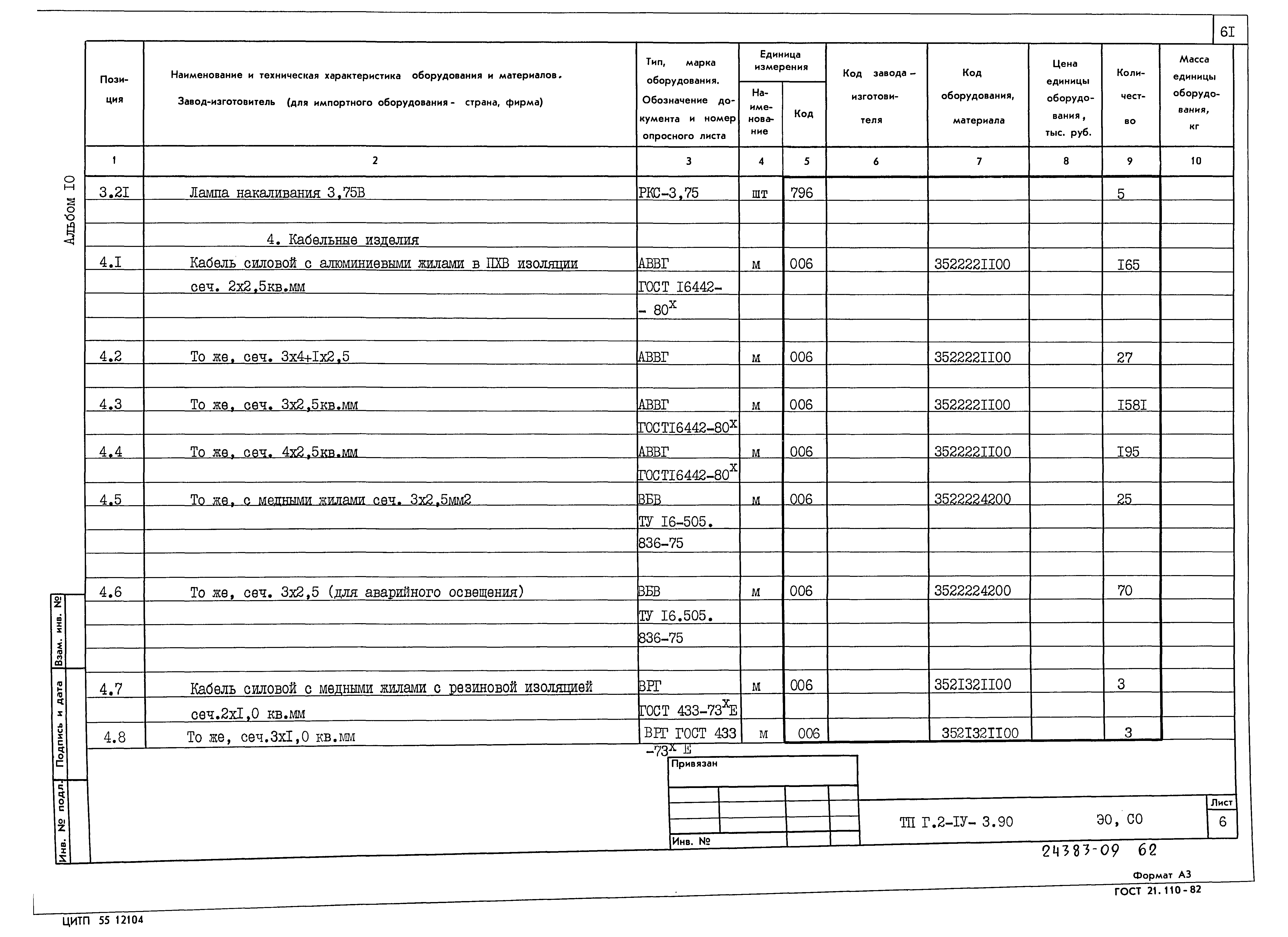 Типовой проект Г.2-IV-3.90