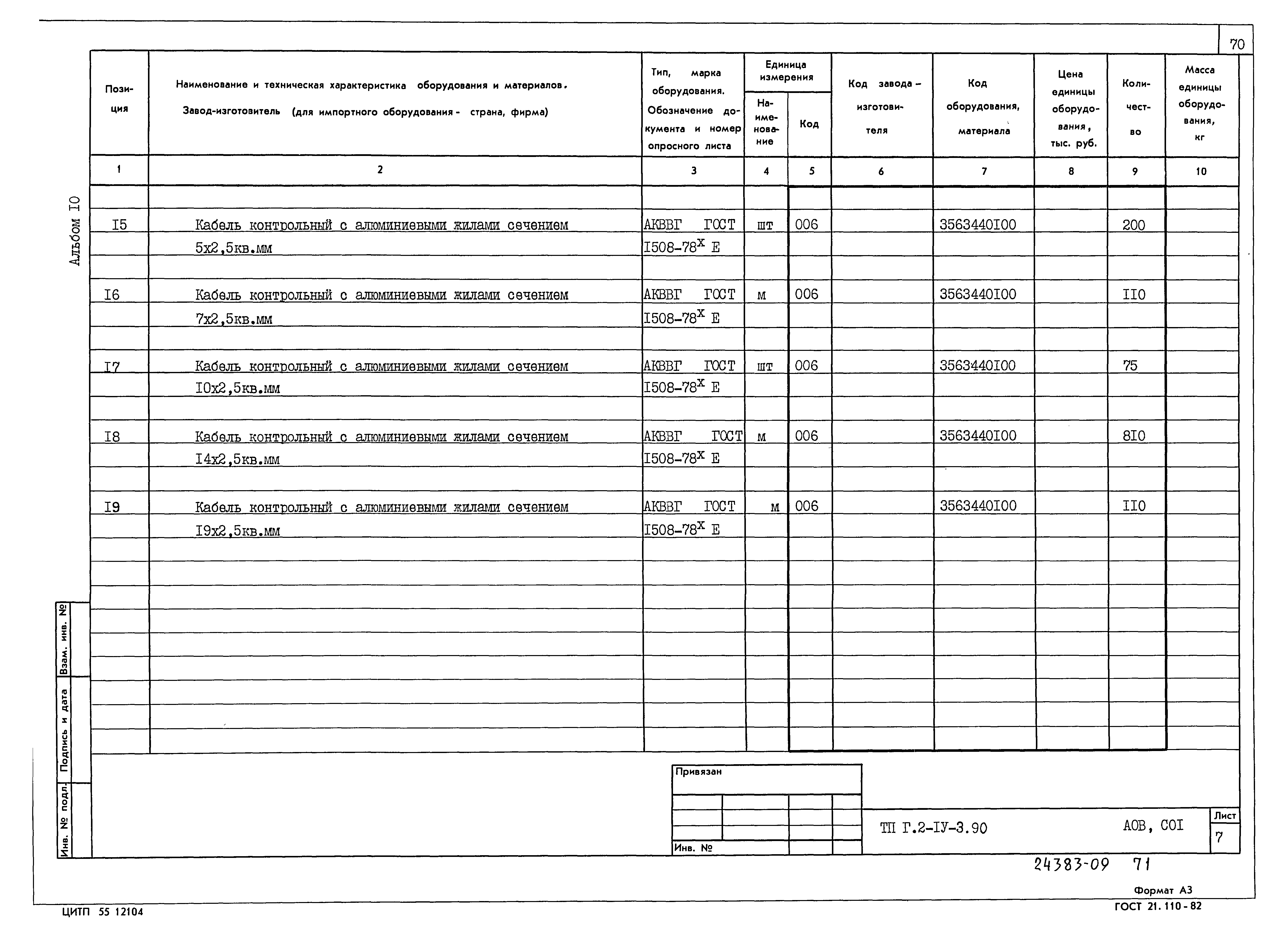 Типовой проект Г.2-IV-3.90