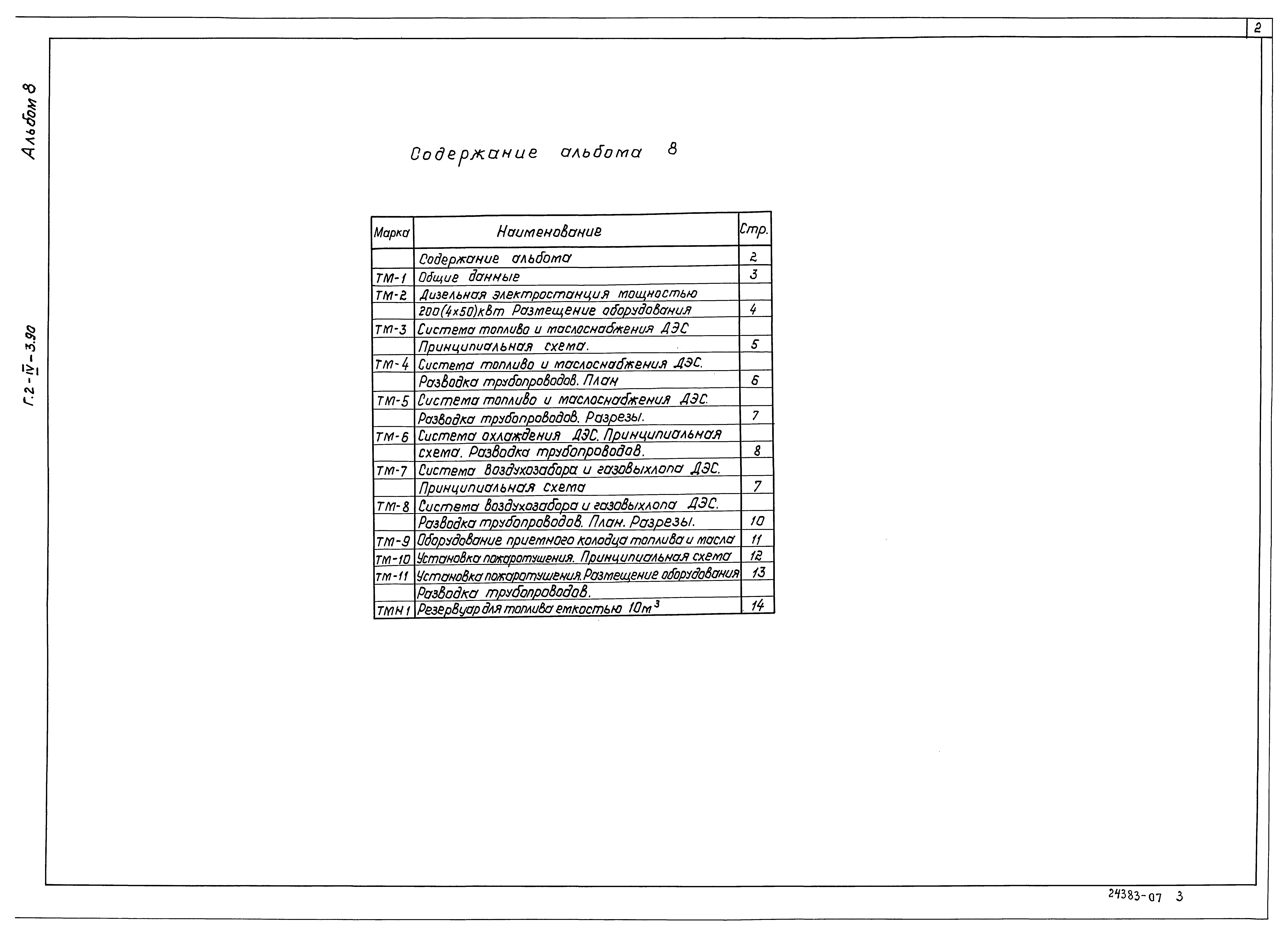 Типовой проект Г.2-IV-3.90