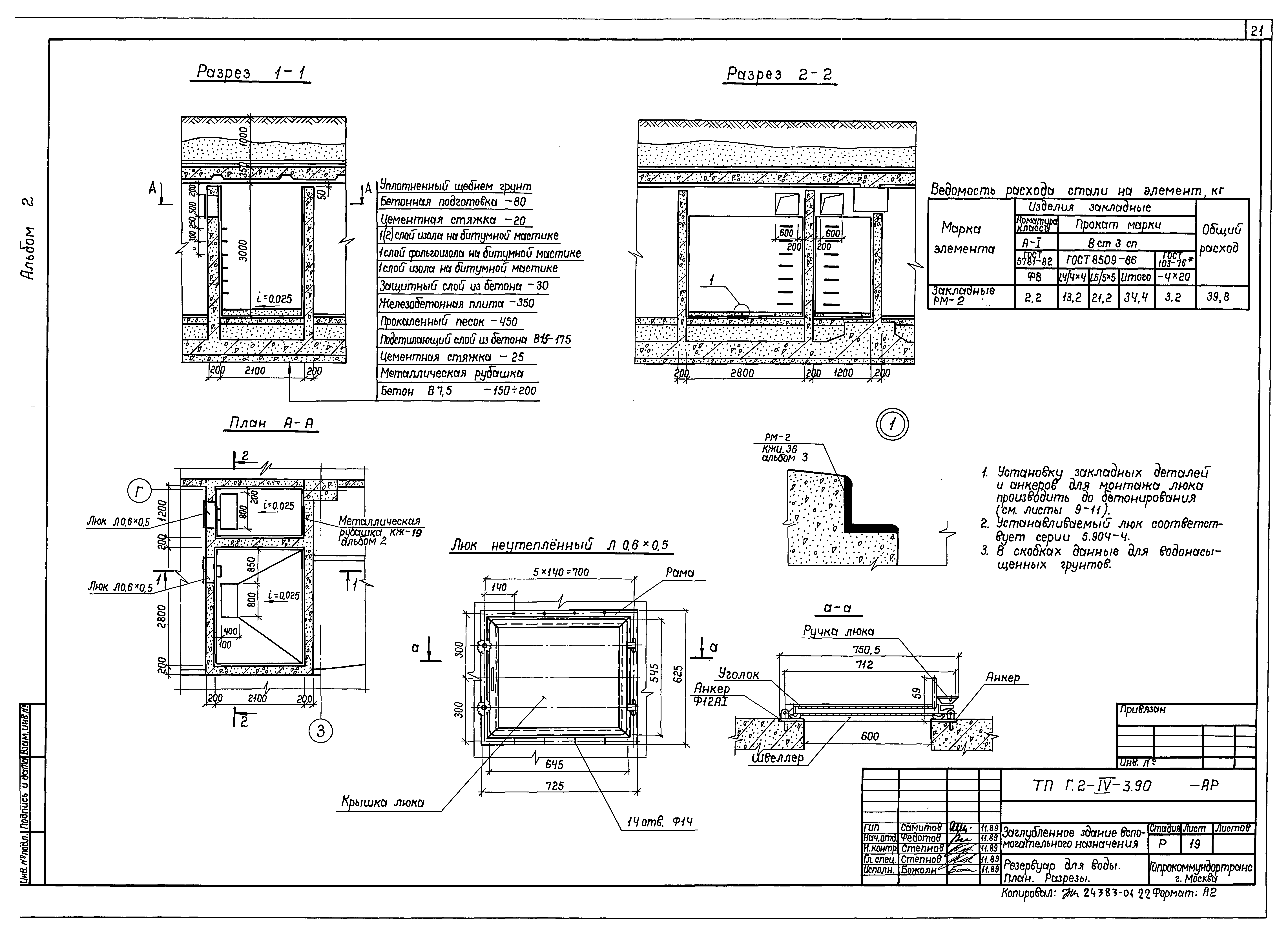 Типовой проект Г.2-IV-3.90