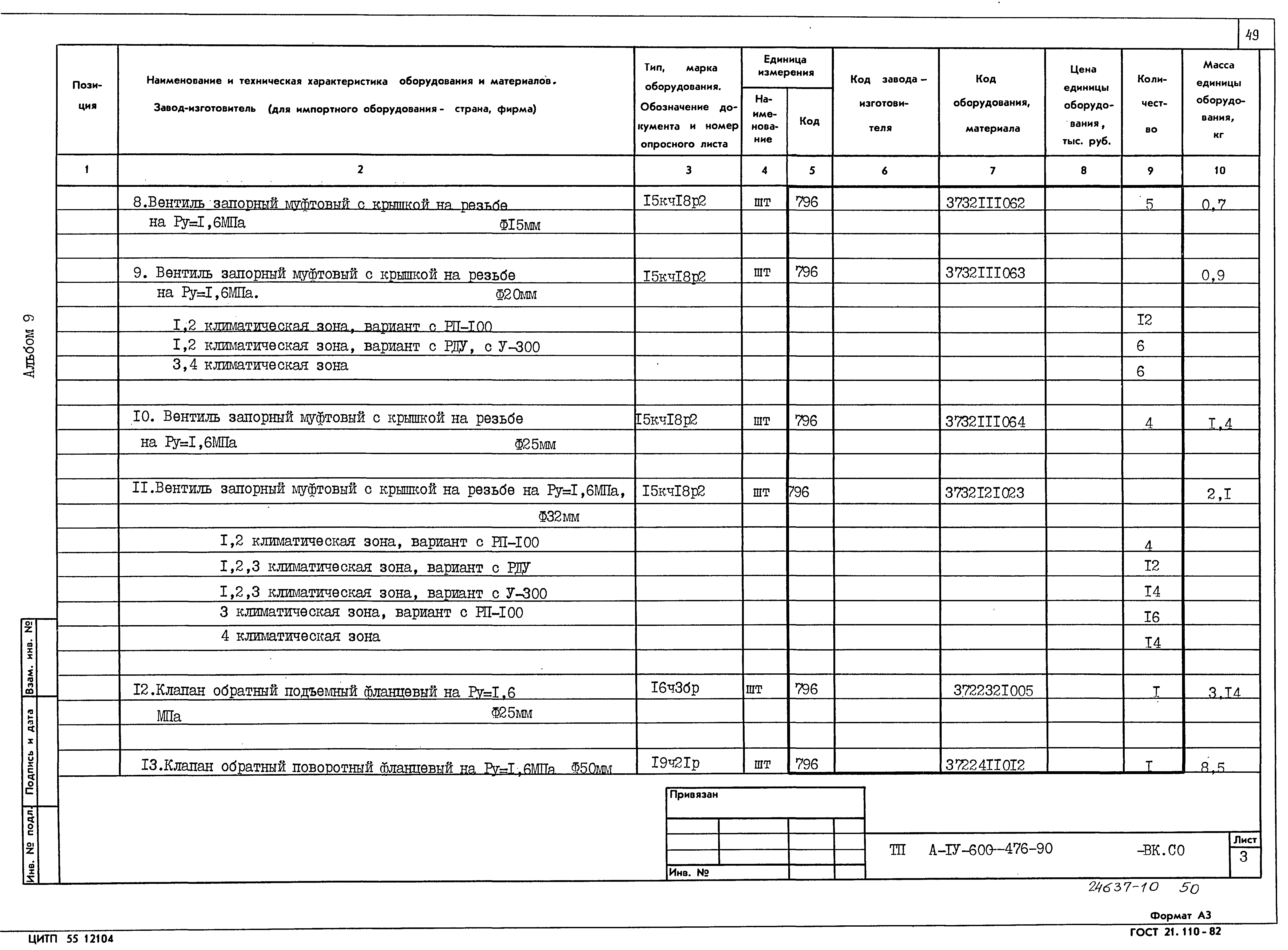 Типовой проект А-IV-600-476.90