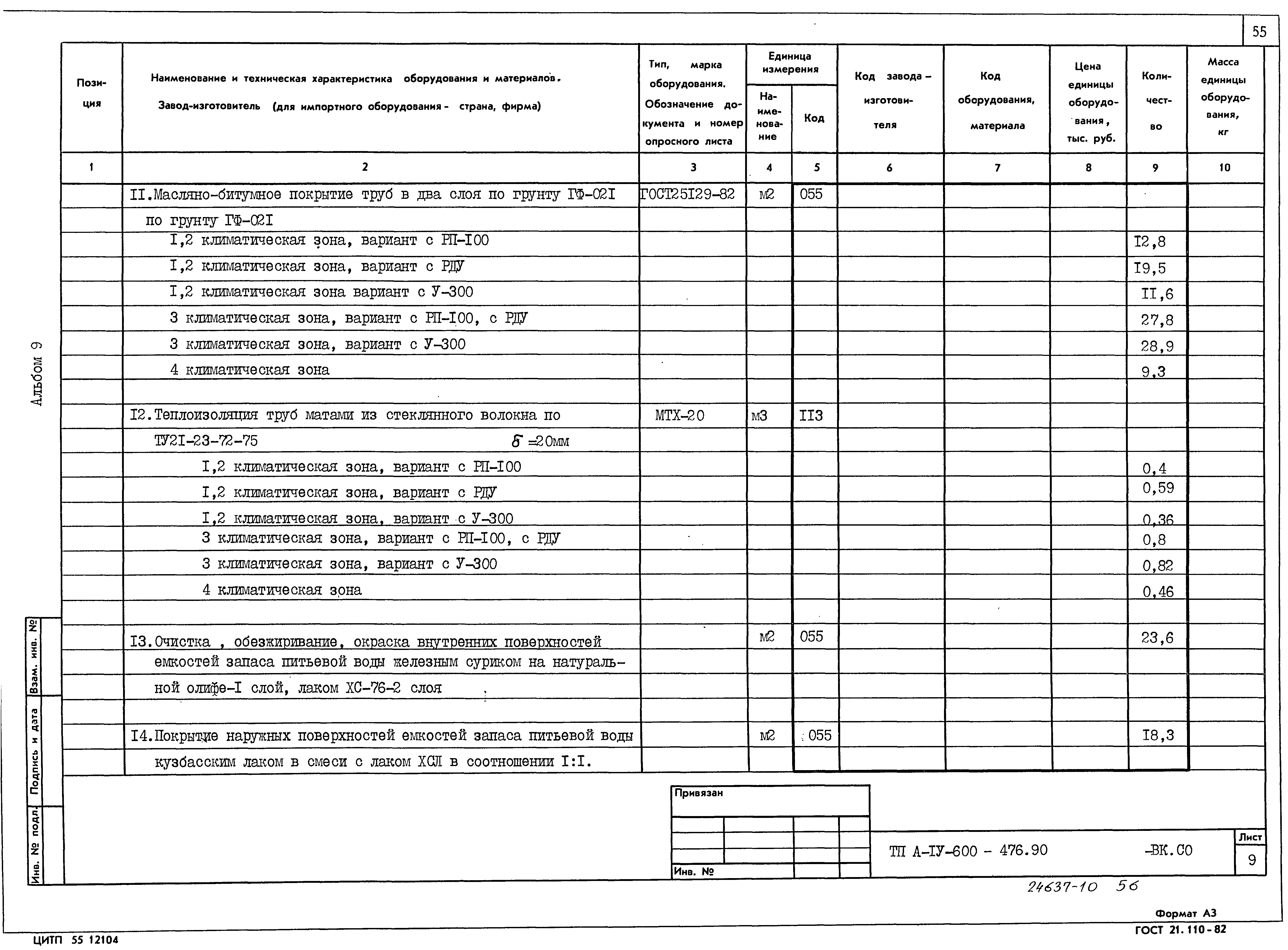 Типовой проект А-IV-600-476.90