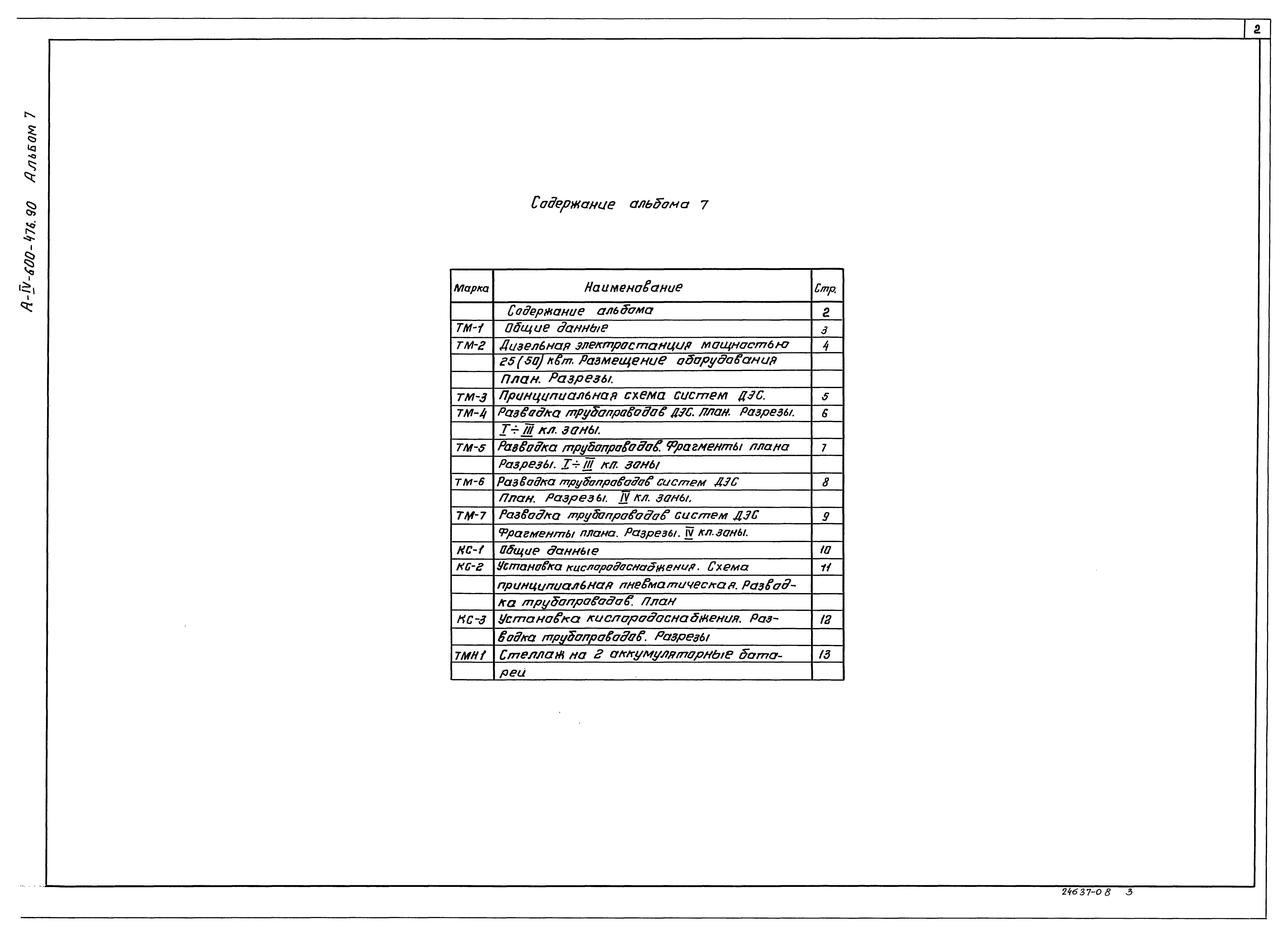 Типовой проект А-IV-600-476.90