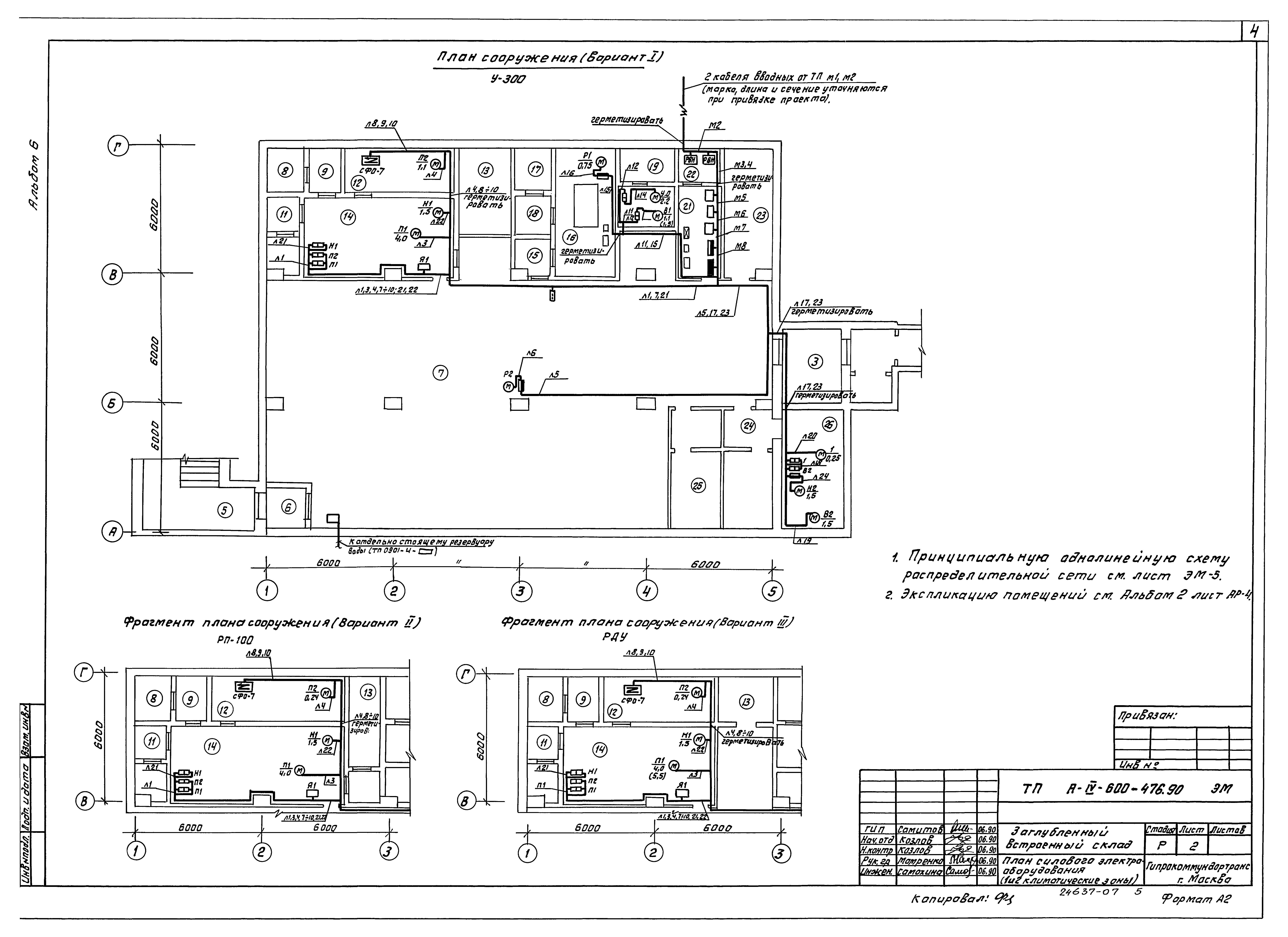 Типовой проект А-IV-600-476.90