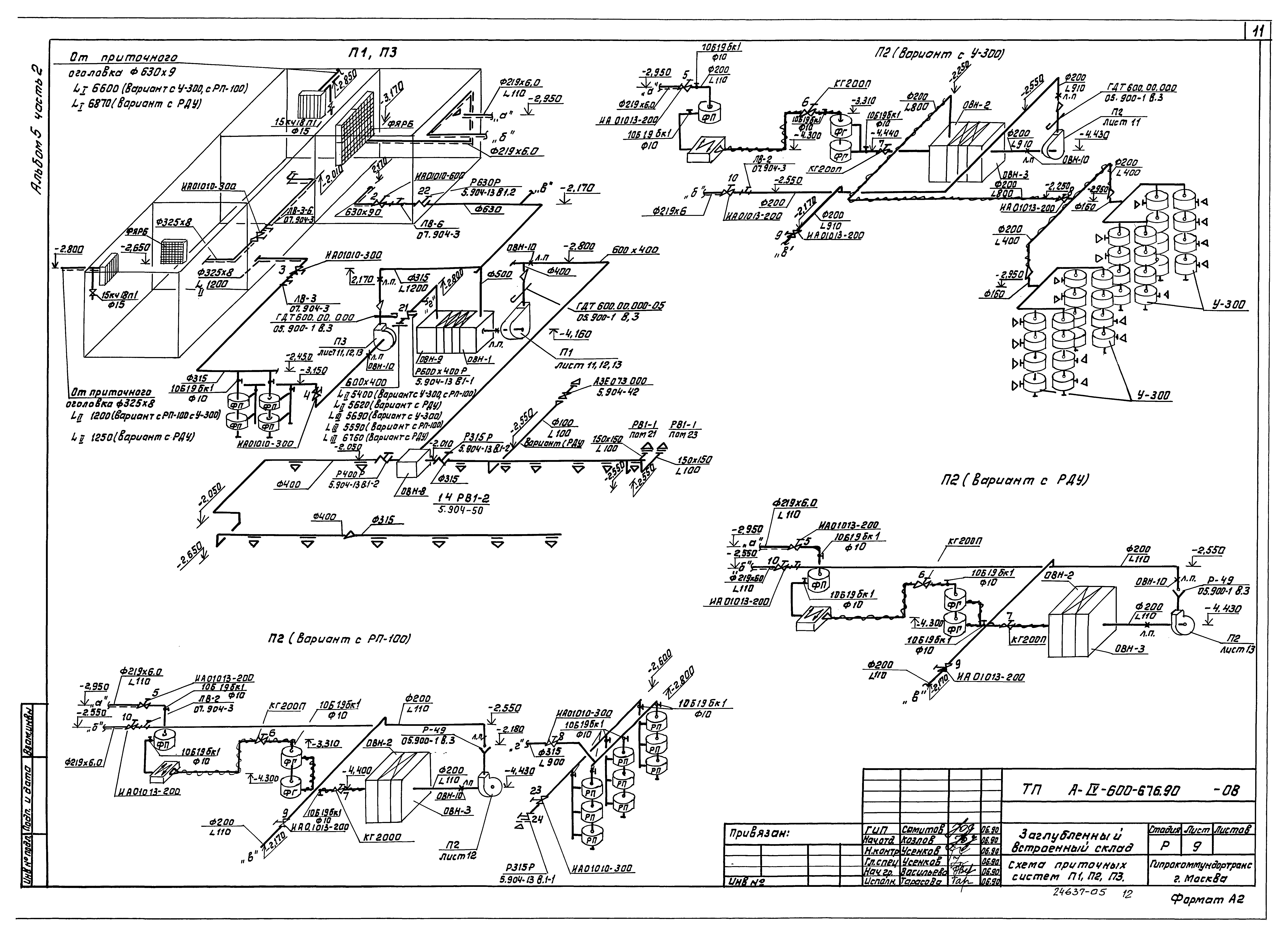 Типовой проект А-IV-600-476.90