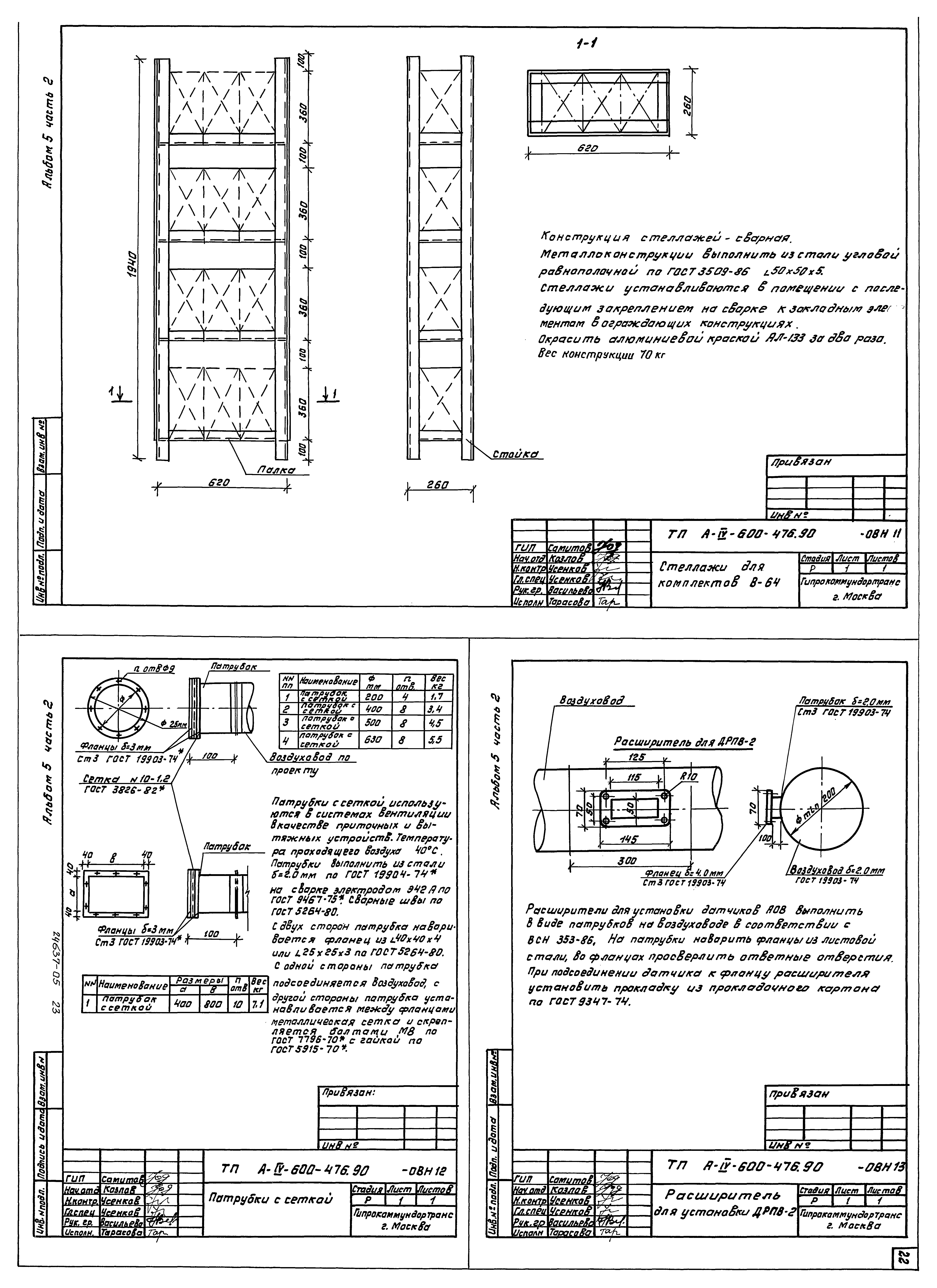 Типовой проект А-IV-600-476.90