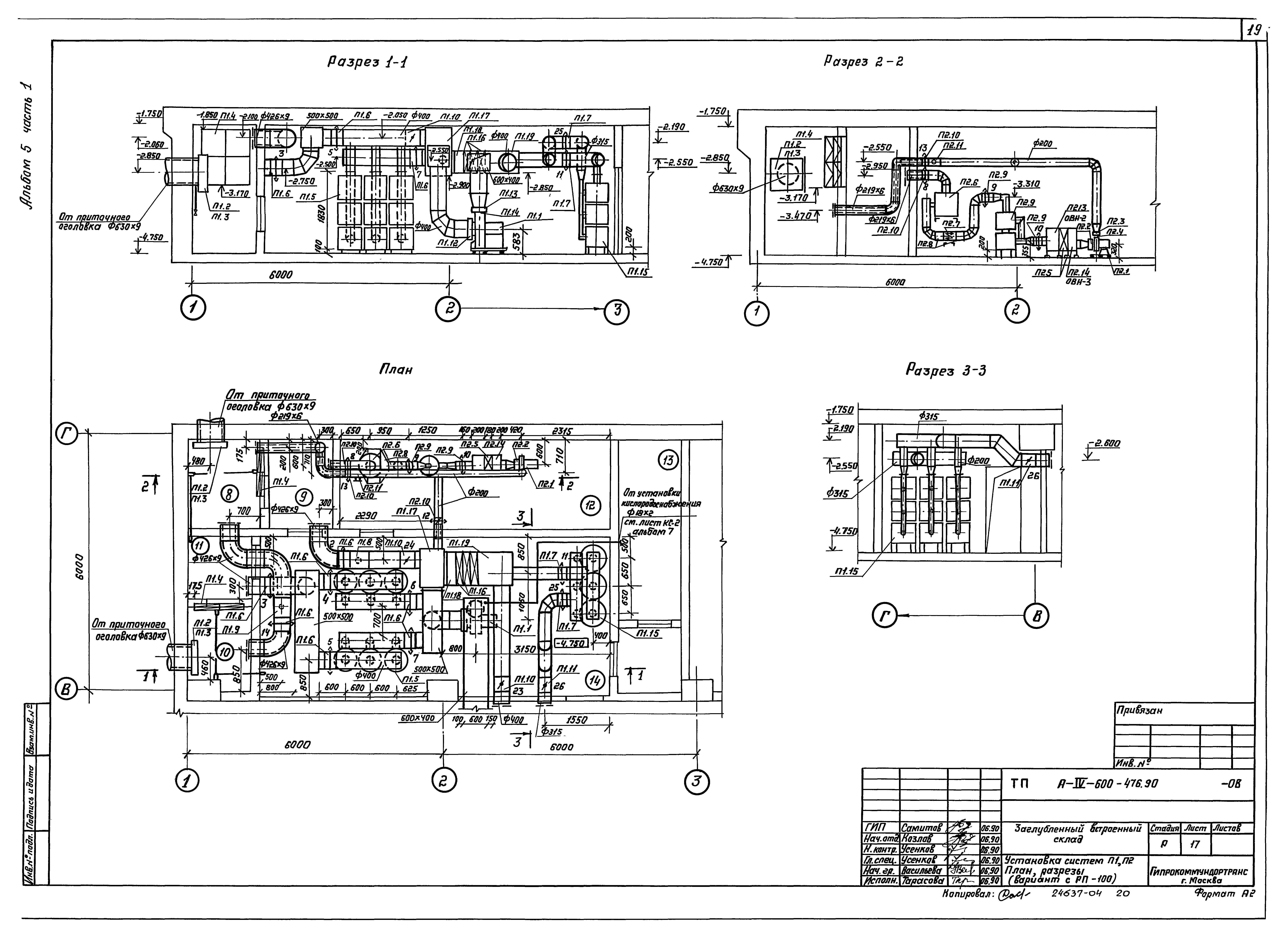 Типовой проект А-IV-600-476.90