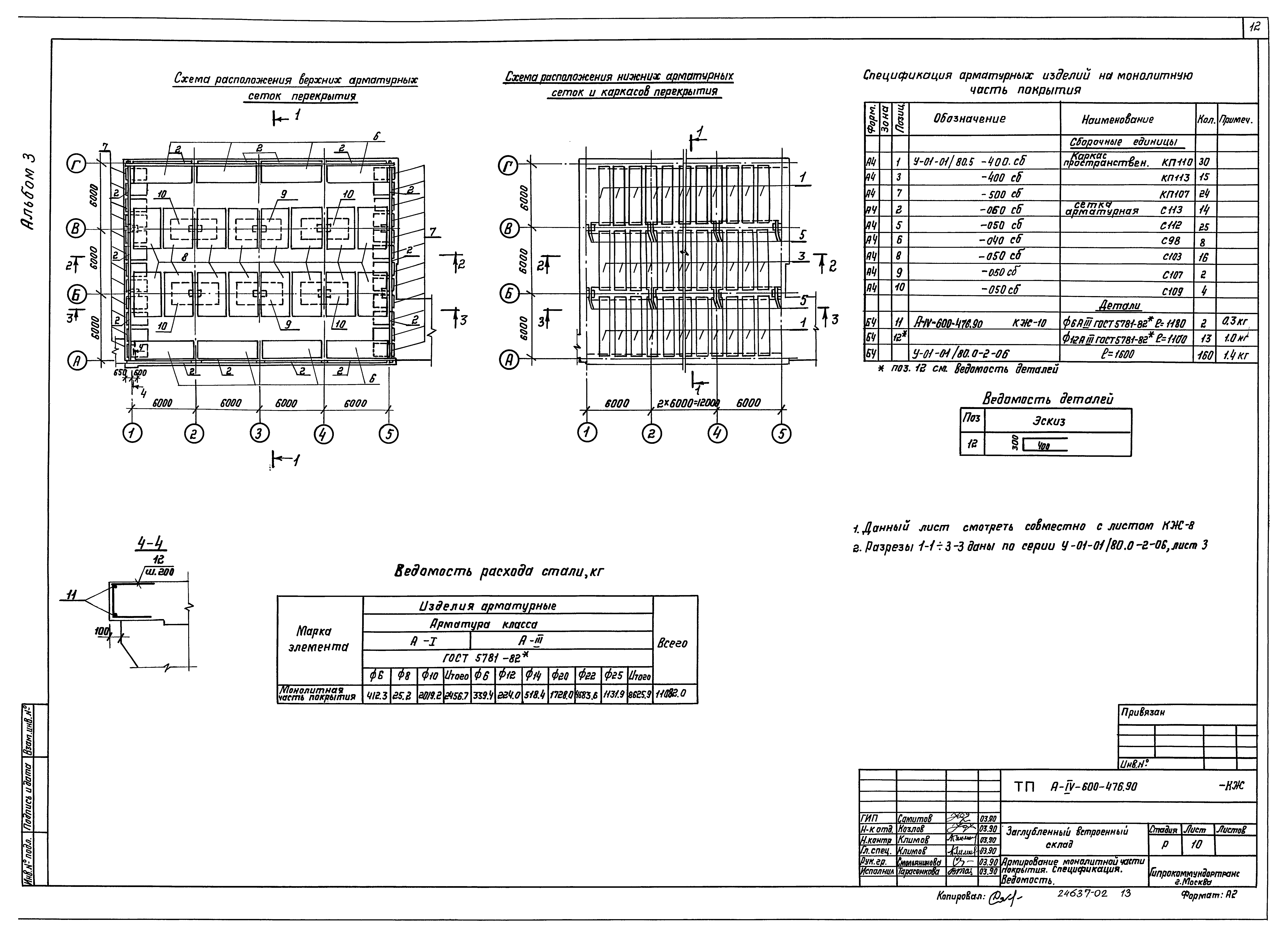 Типовой проект А-IV-600-476.90