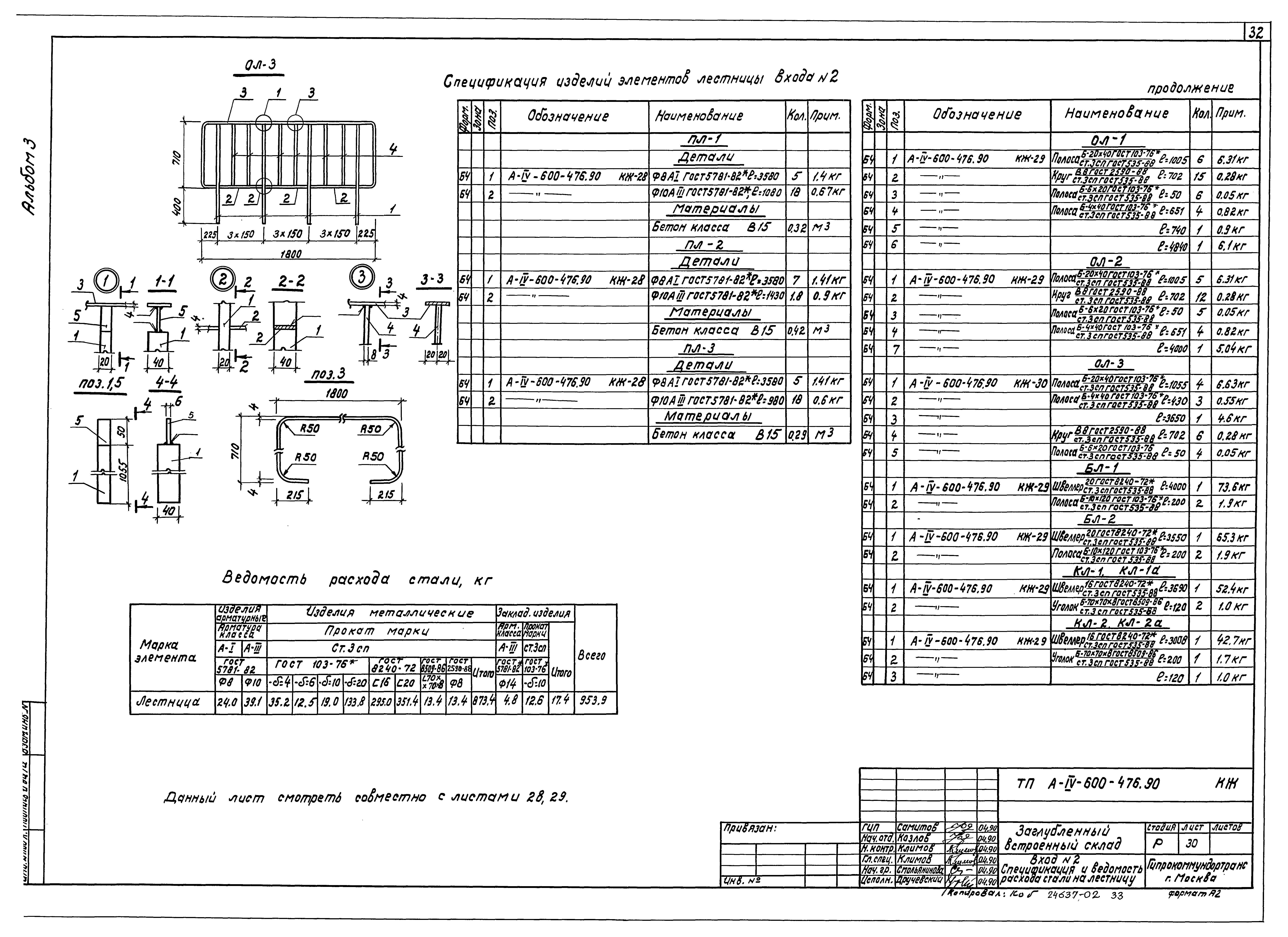 Типовой проект А-IV-600-476.90