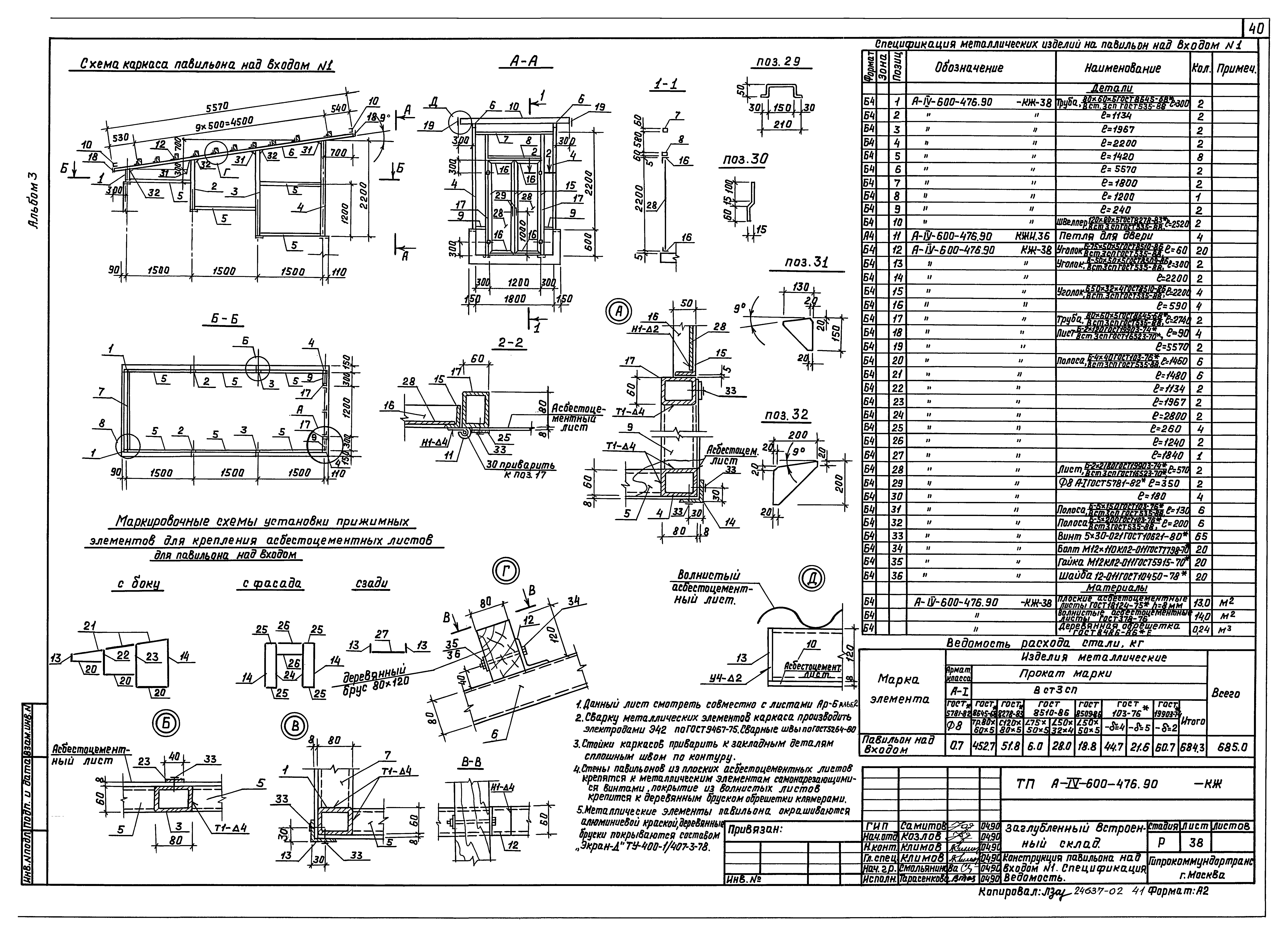 Типовой проект А-IV-600-476.90