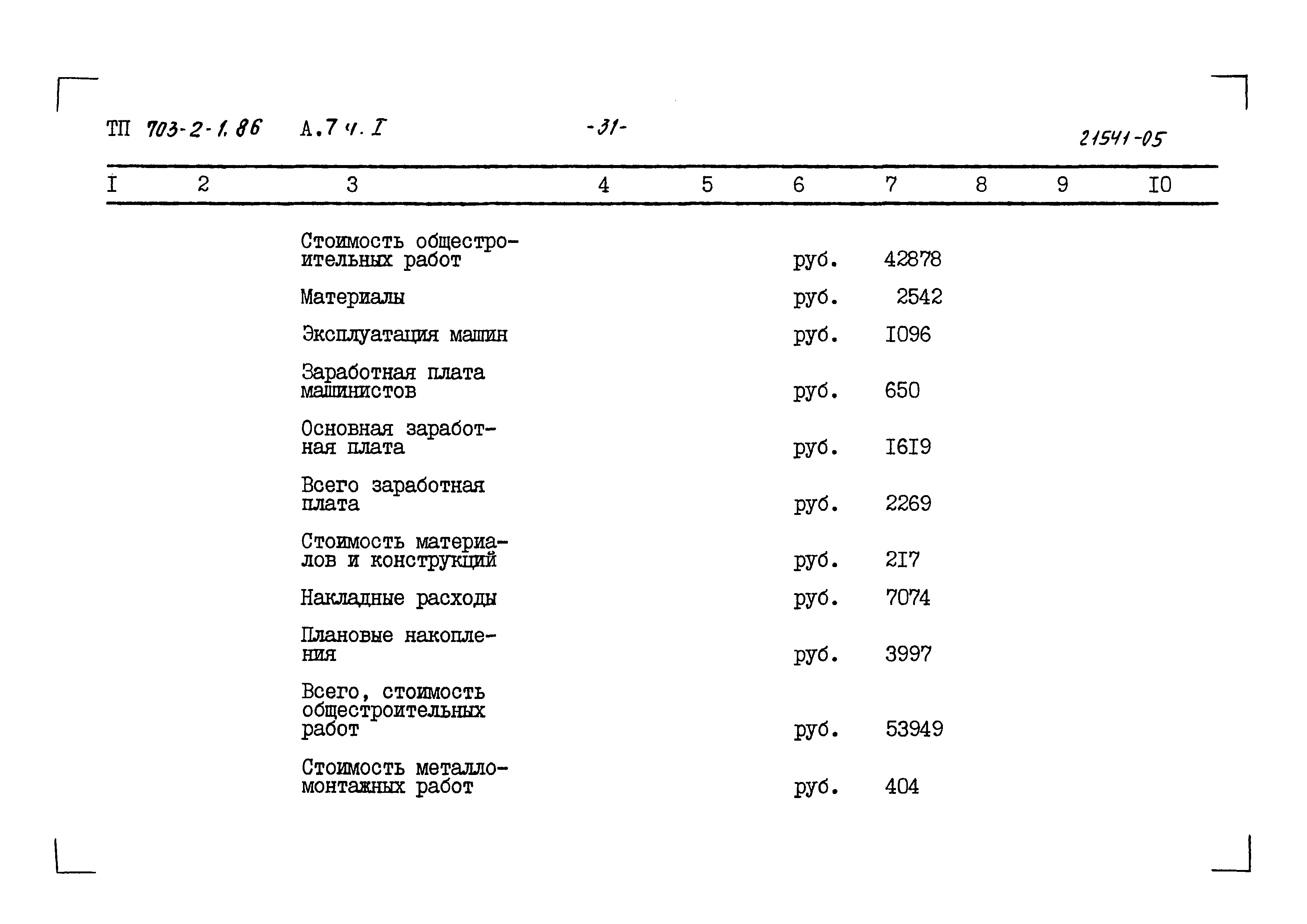 Типовой проект 703-2-1.86