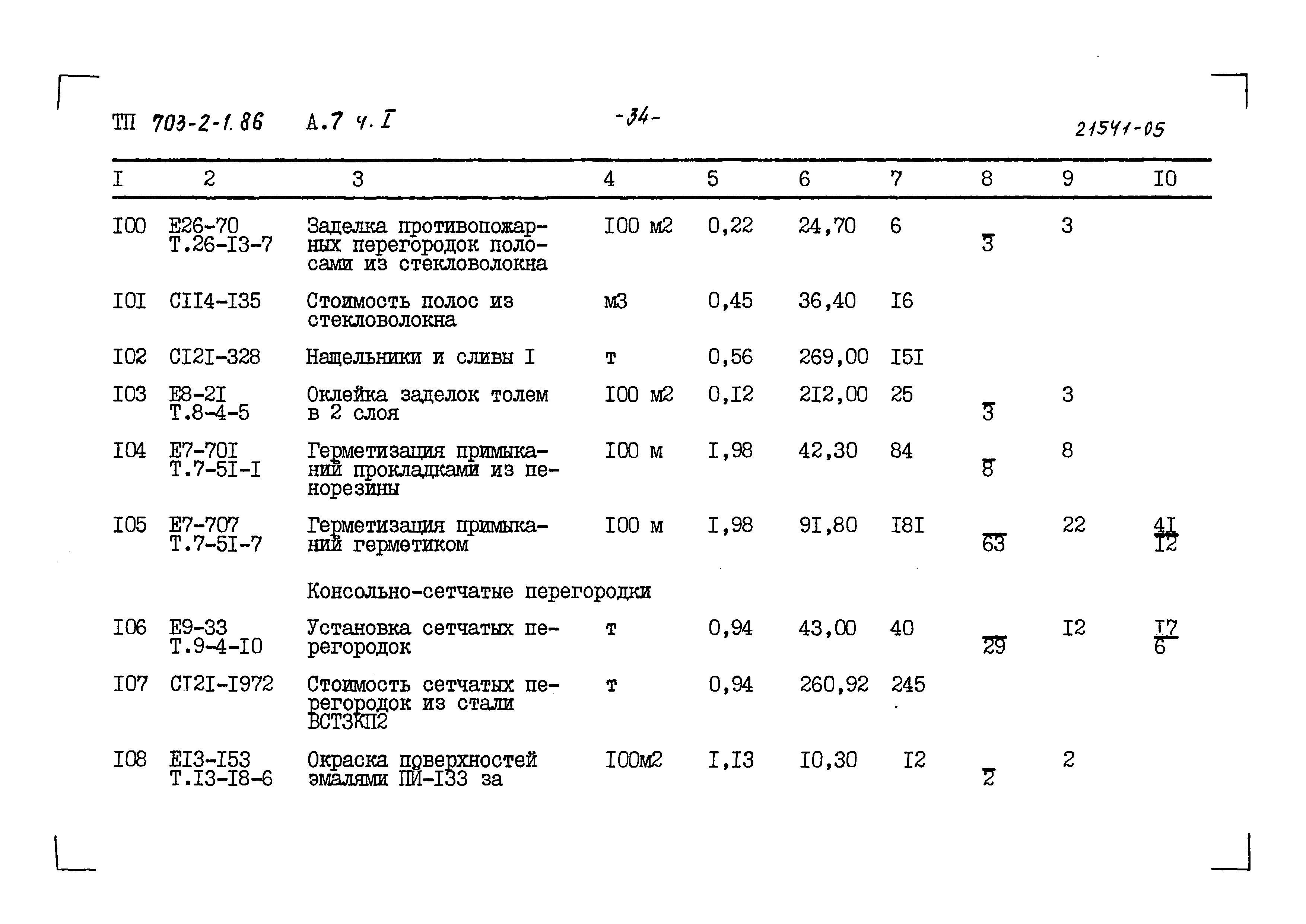 Типовой проект 703-2-1.86