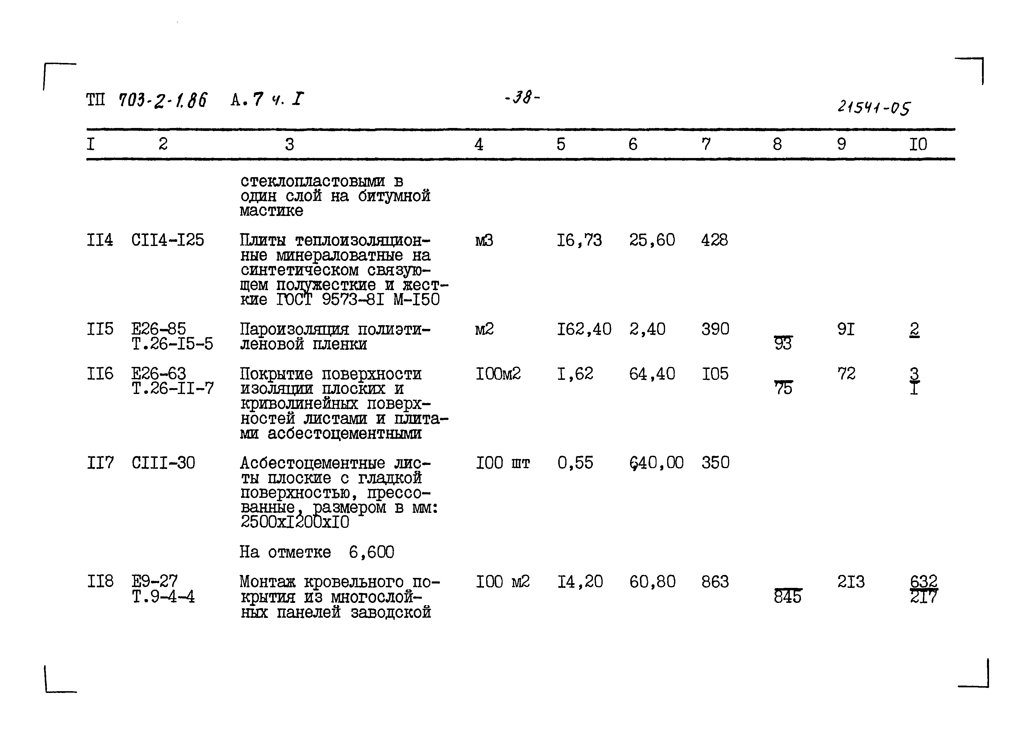 Типовой проект 703-2-1.86