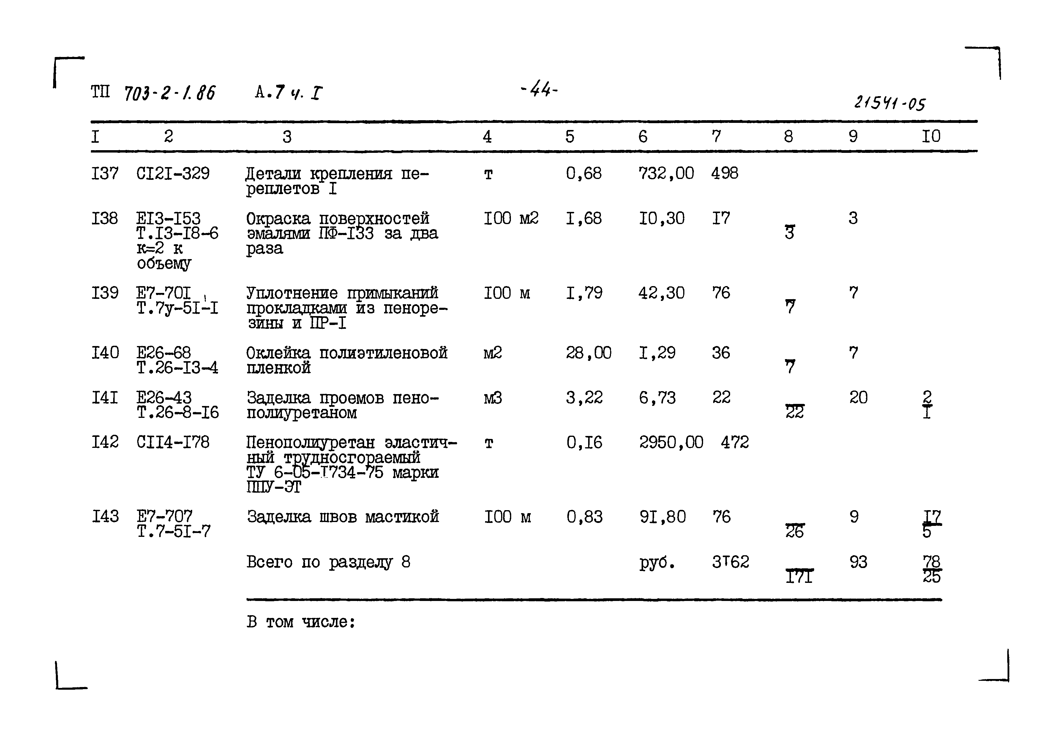 Типовой проект 703-2-1.86