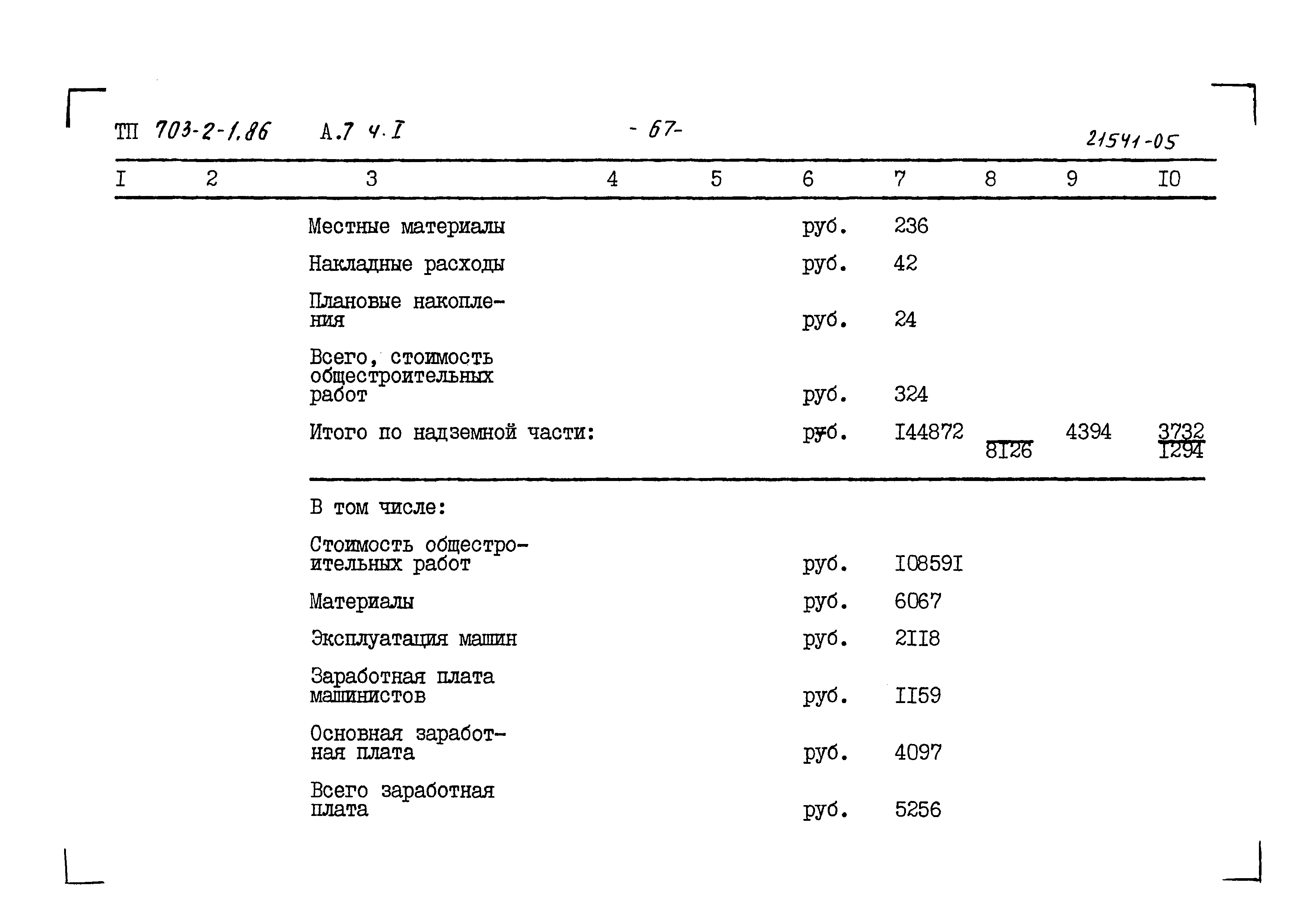 Типовой проект 703-2-1.86