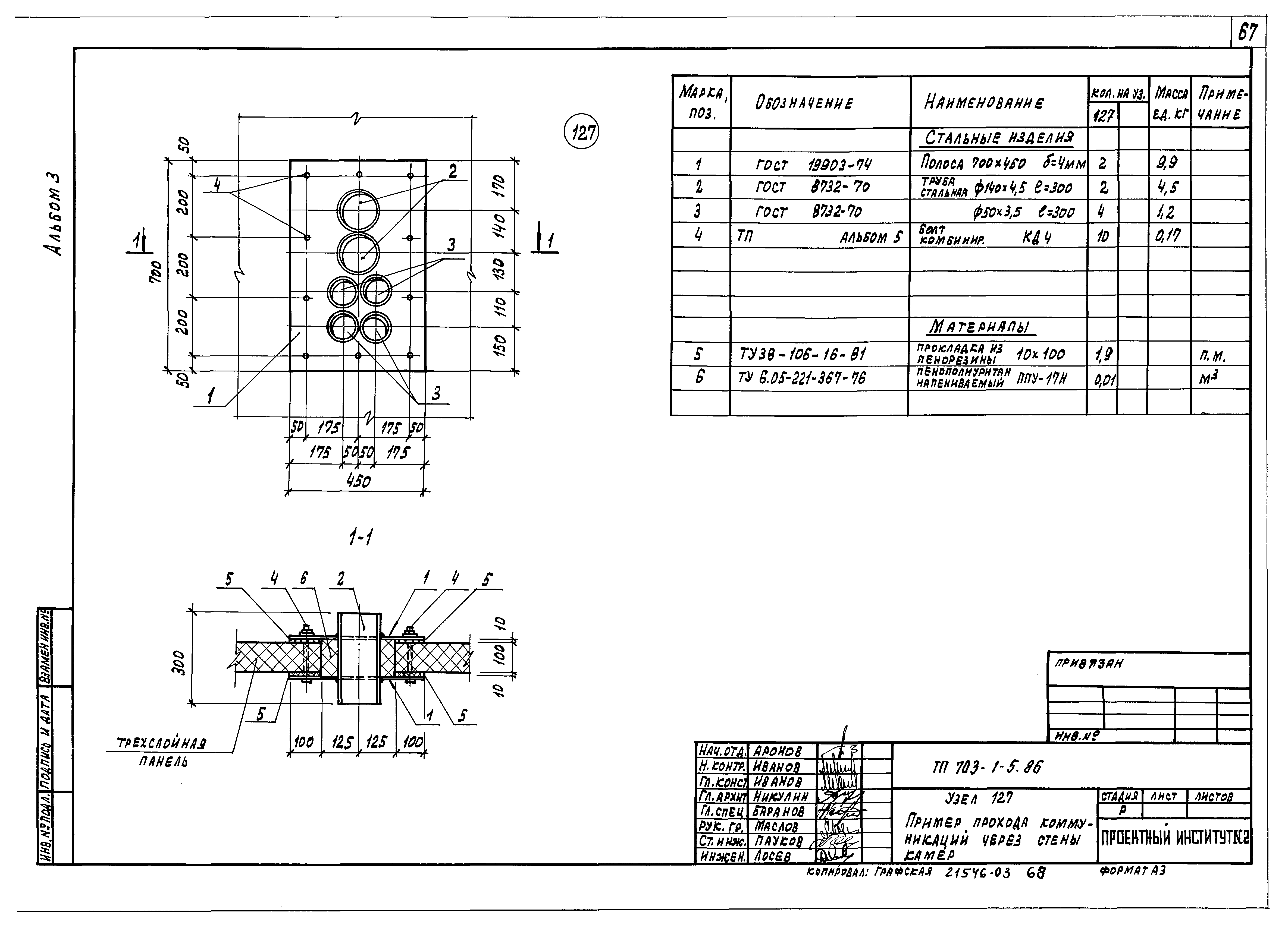 Типовой проект 703-2-1.86