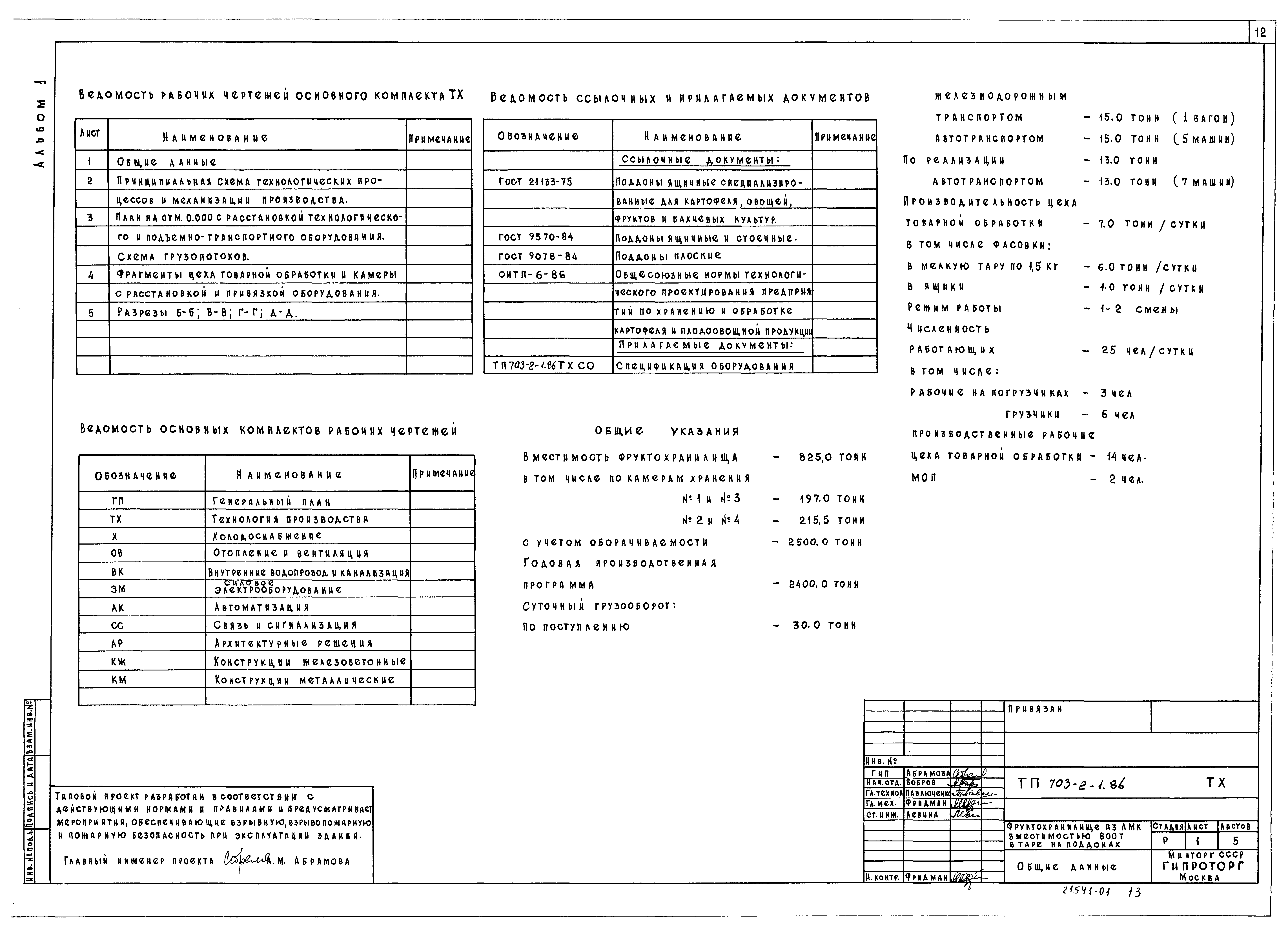 Типовой проект 703-2-1.86