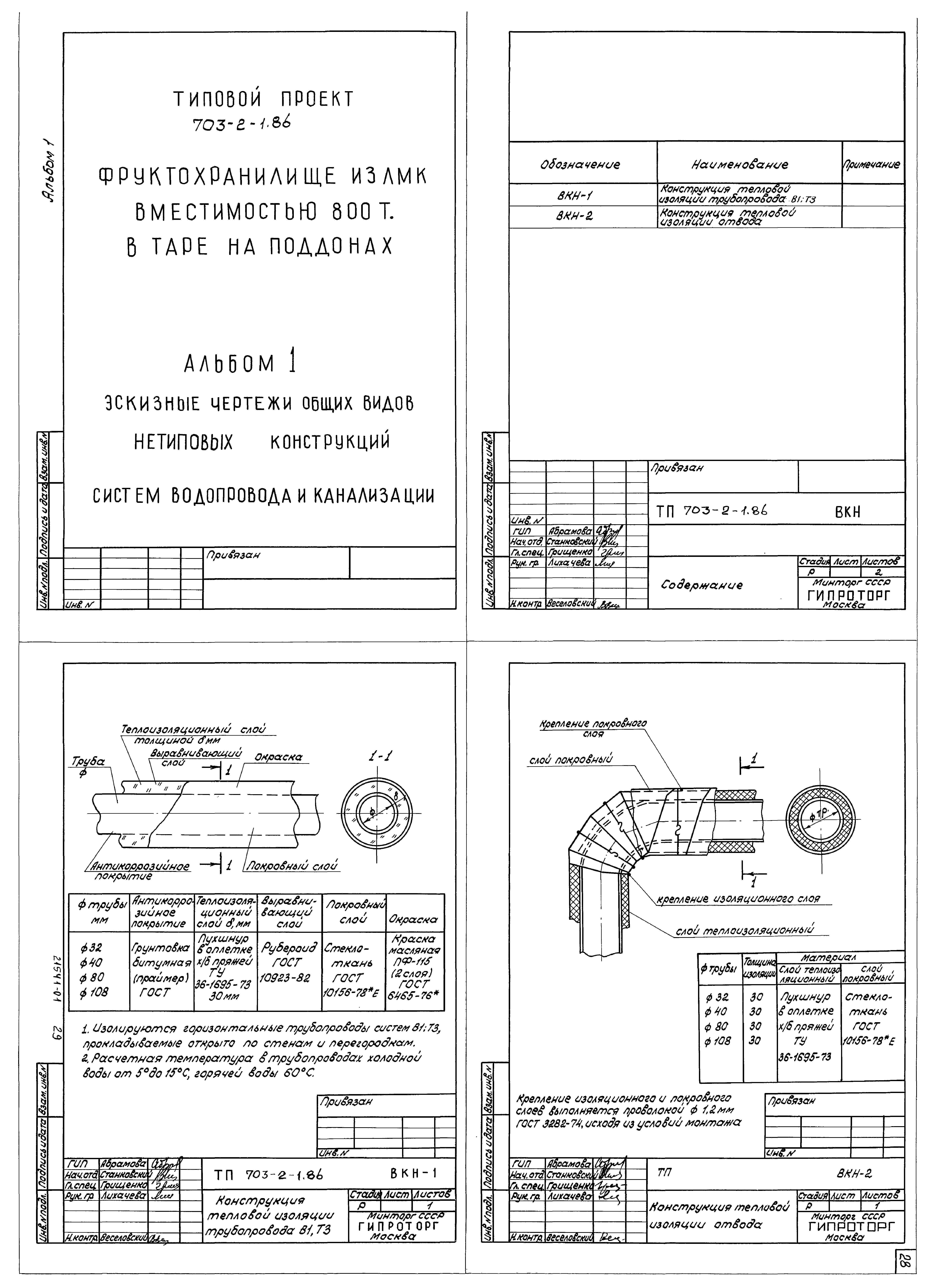 Типовой проект 703-2-1.86