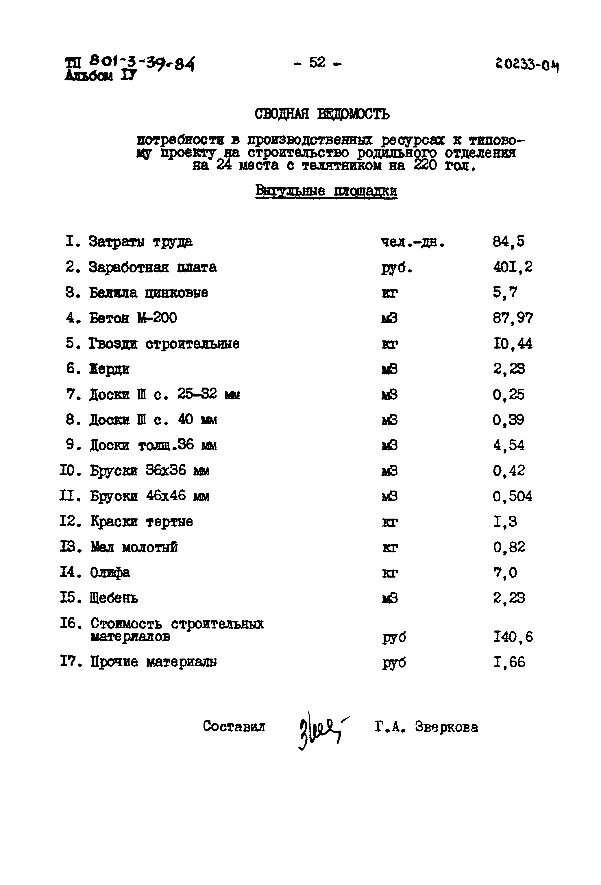 Типовой проект 801-3-39.84