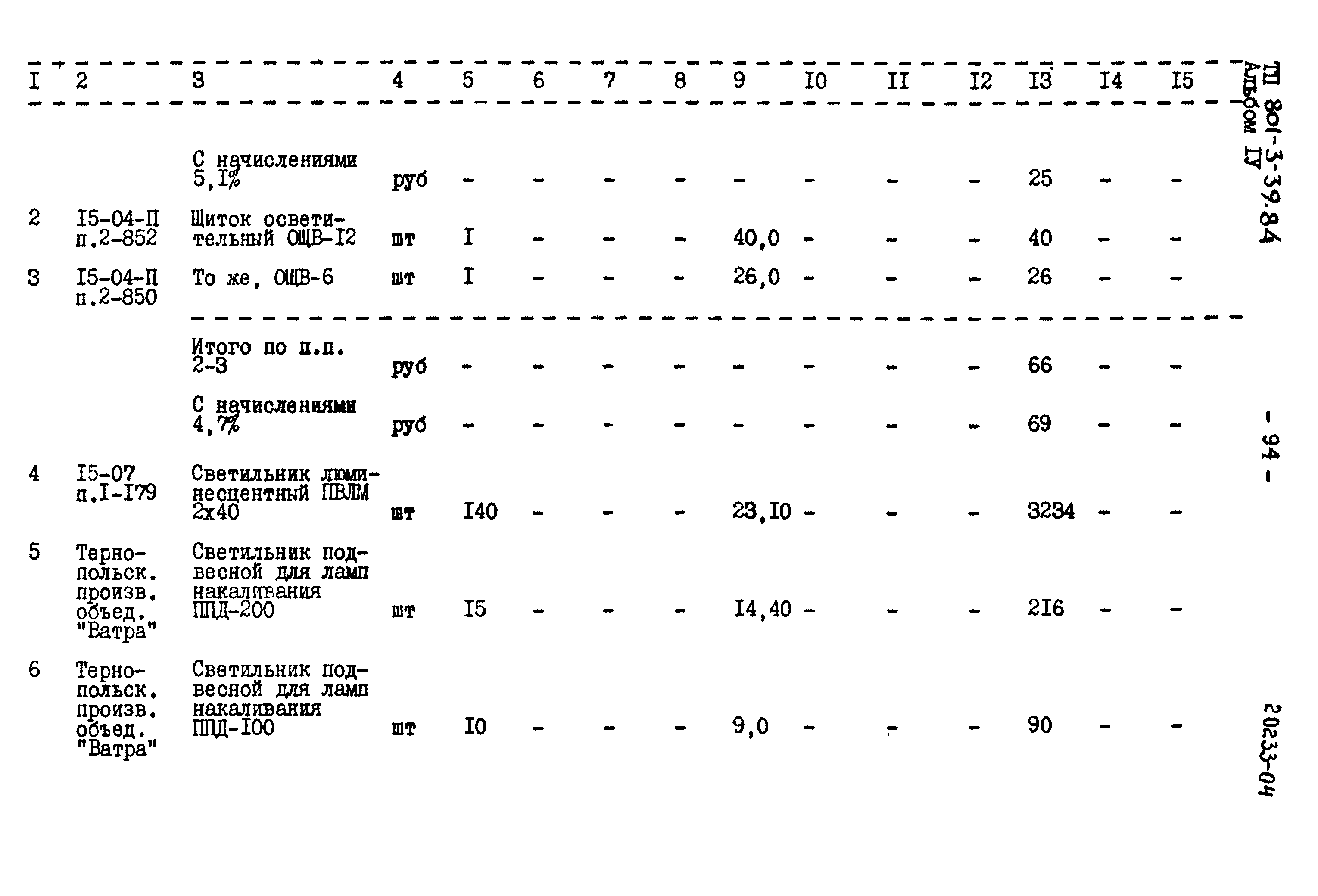 Типовой проект 801-3-39.84