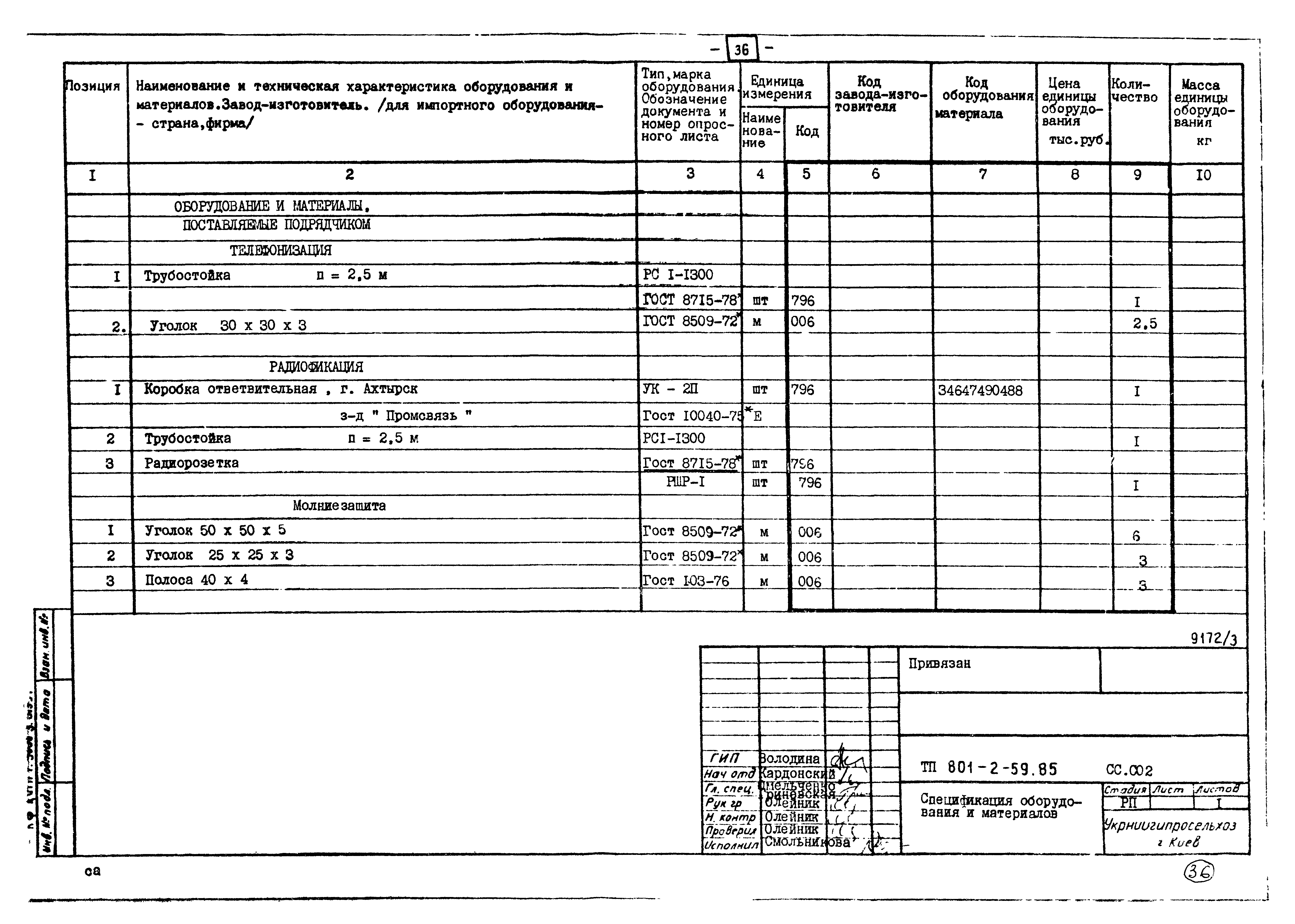 Типовой проект 801-2-60.85