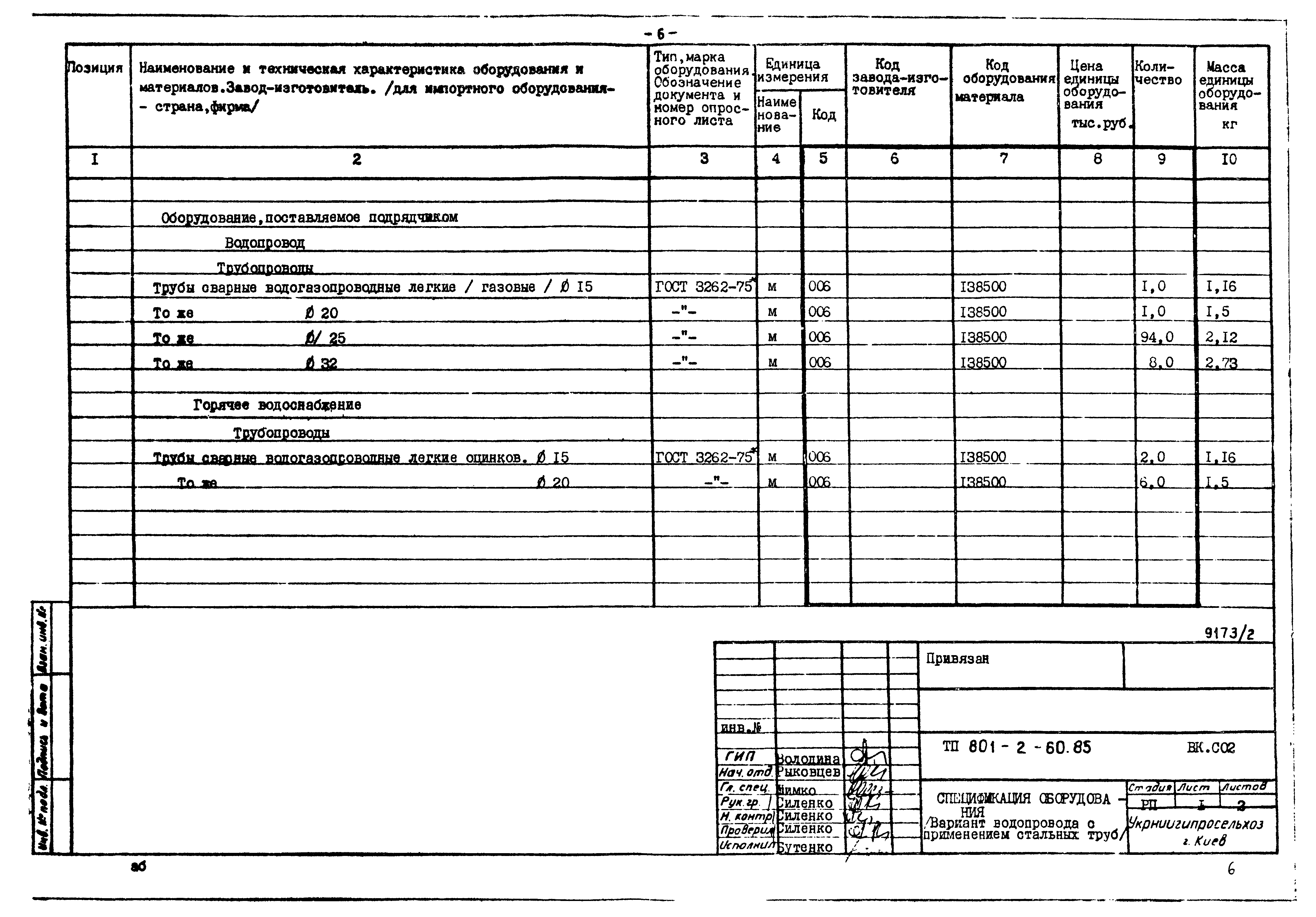 Типовой проект 801-2-60.85