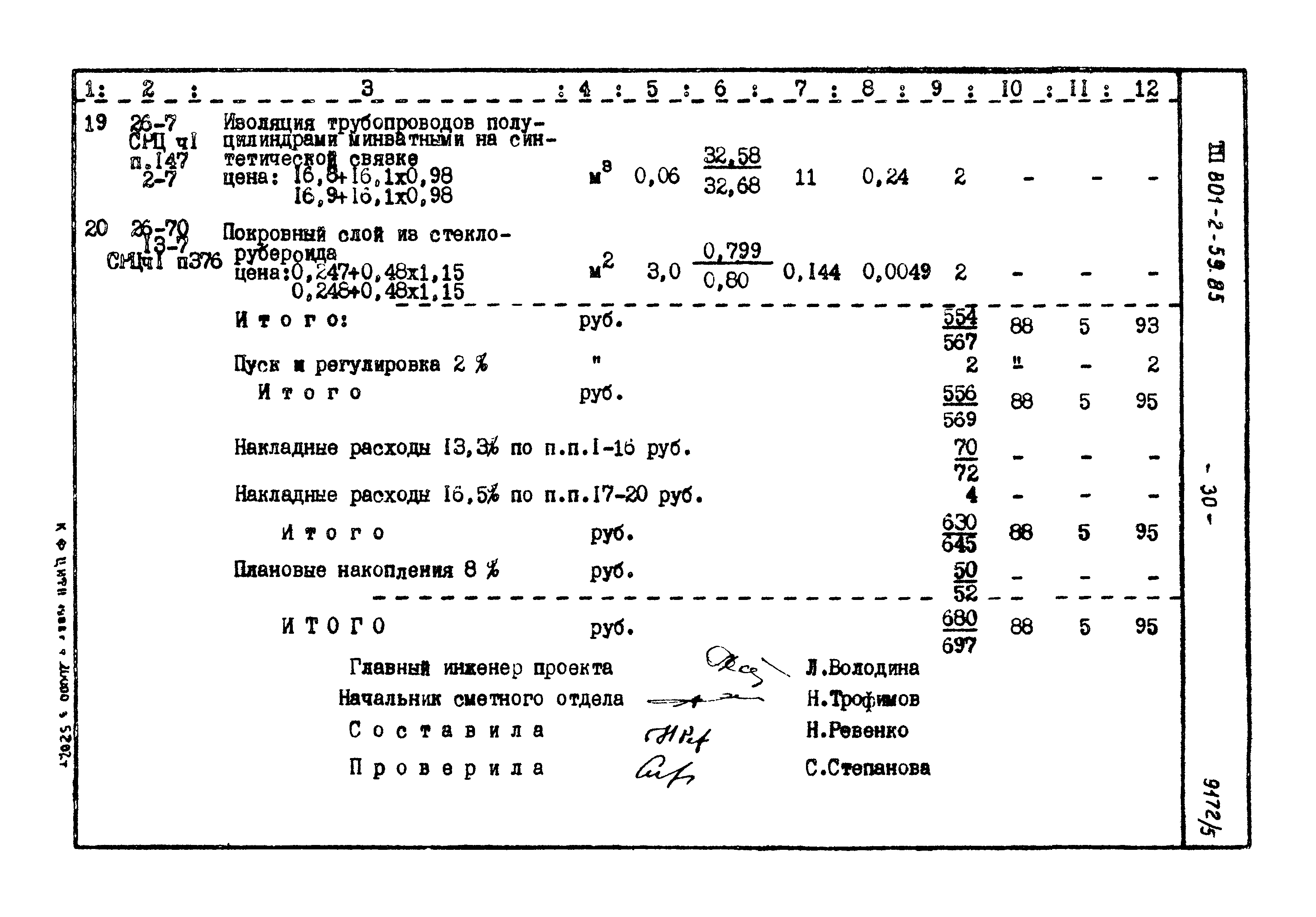 Типовой проект 801-2-59.85