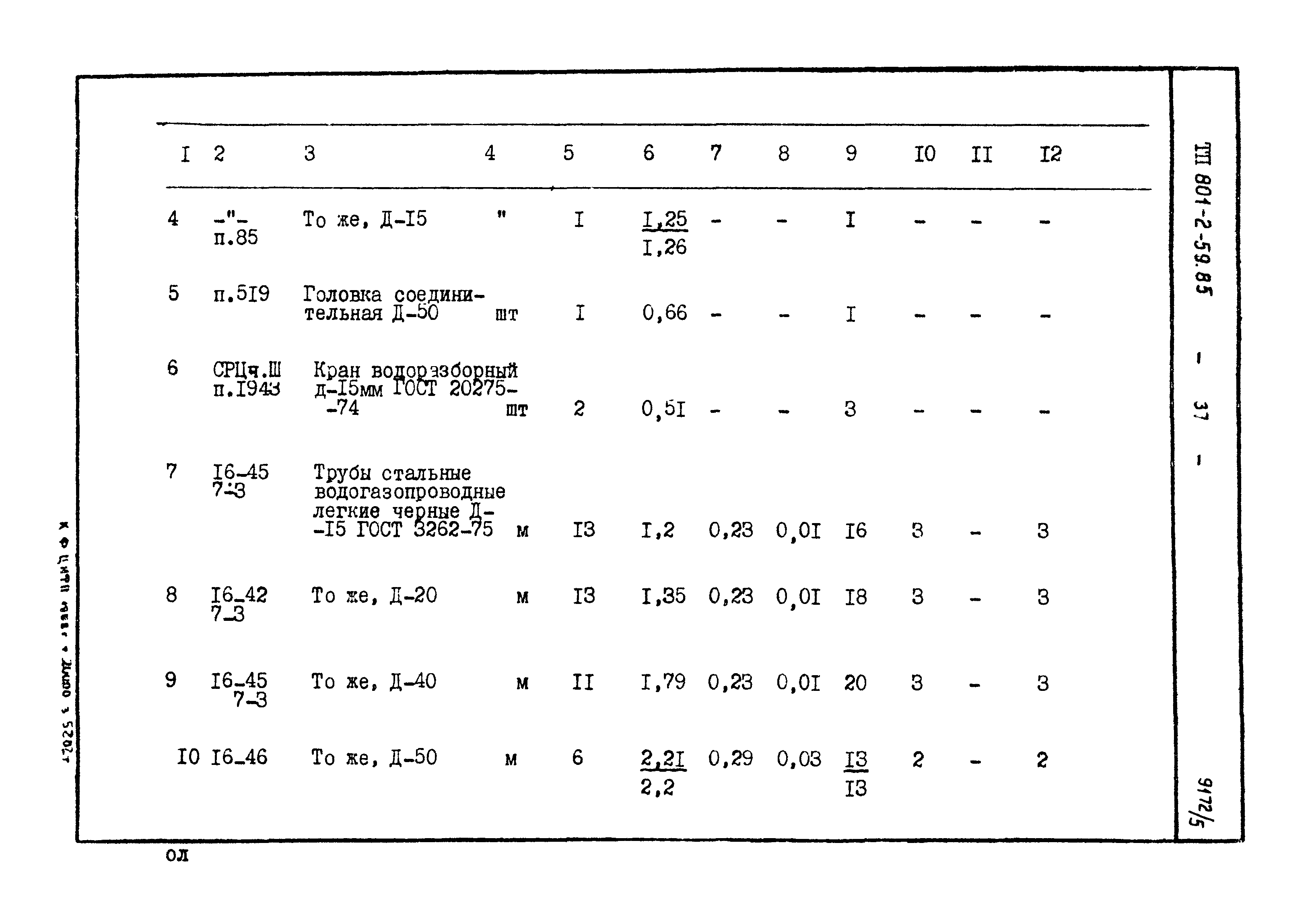 Типовой проект 801-2-59.85