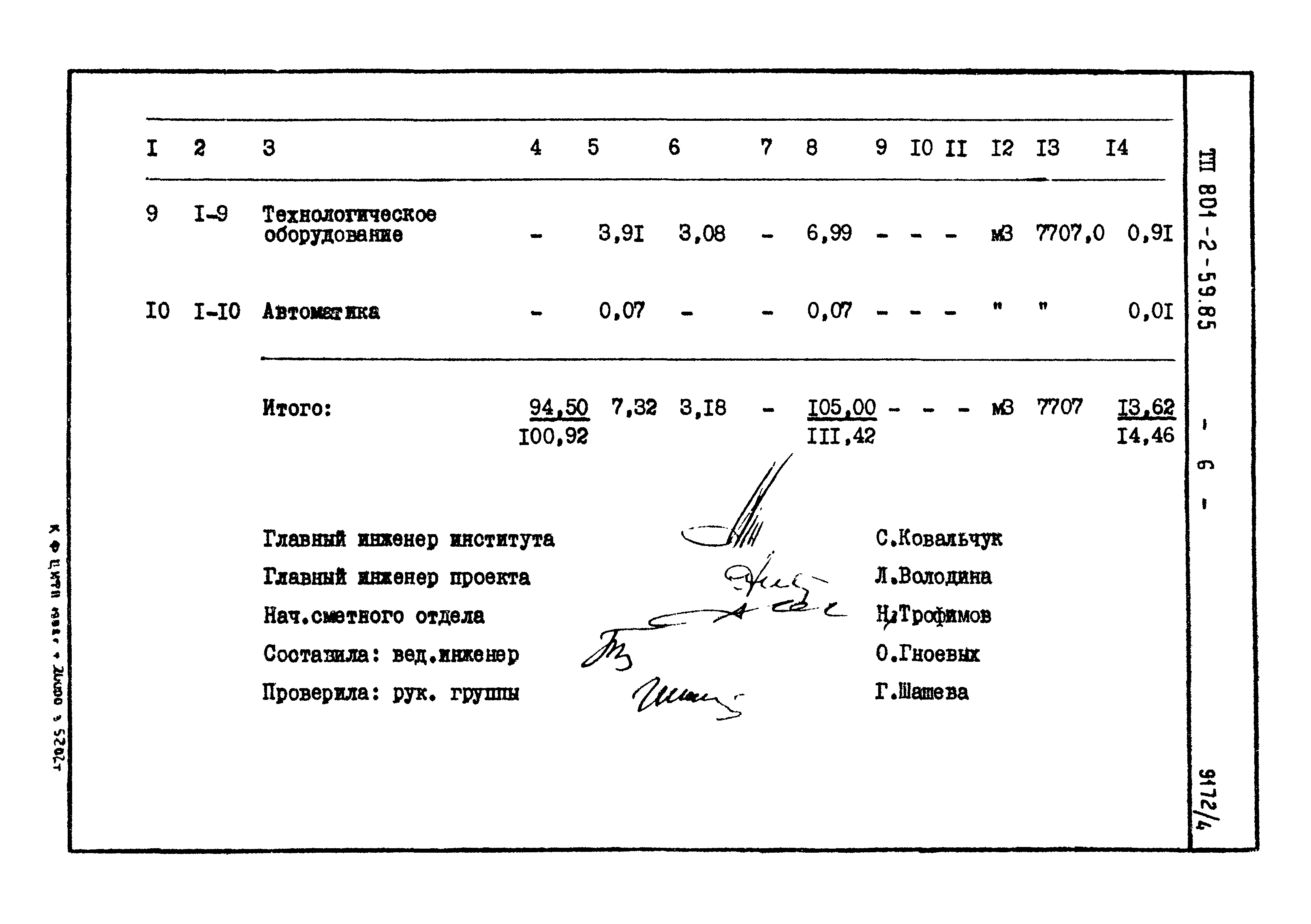 Типовой проект 801-2-59.85